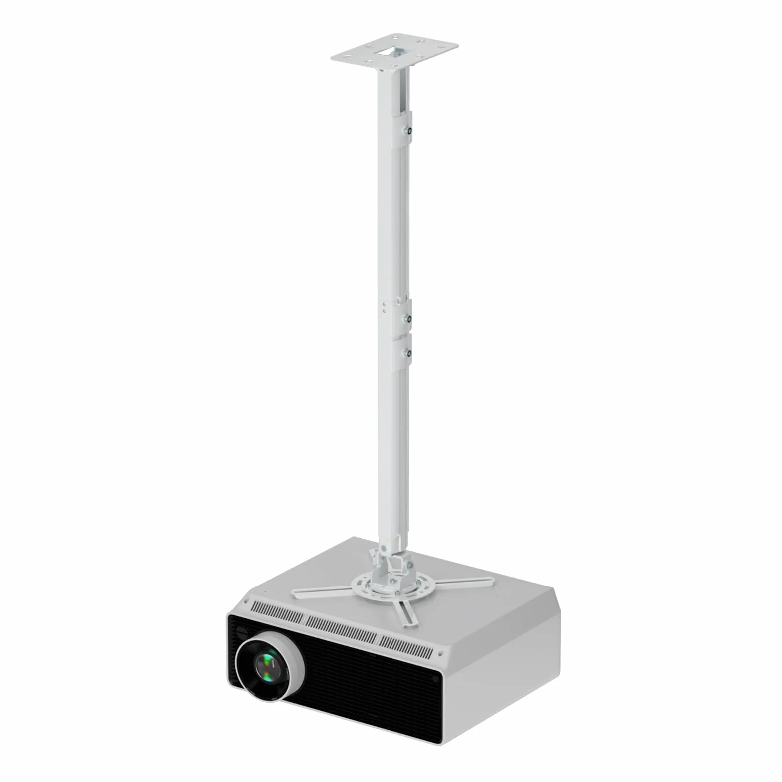 suptek Uchwyt sufitowy, projektor, obracany o 360°, kąt nachylenia 90°, 780-1250 mm, do projektorów do 13,6 kg, biały (PR05LW)