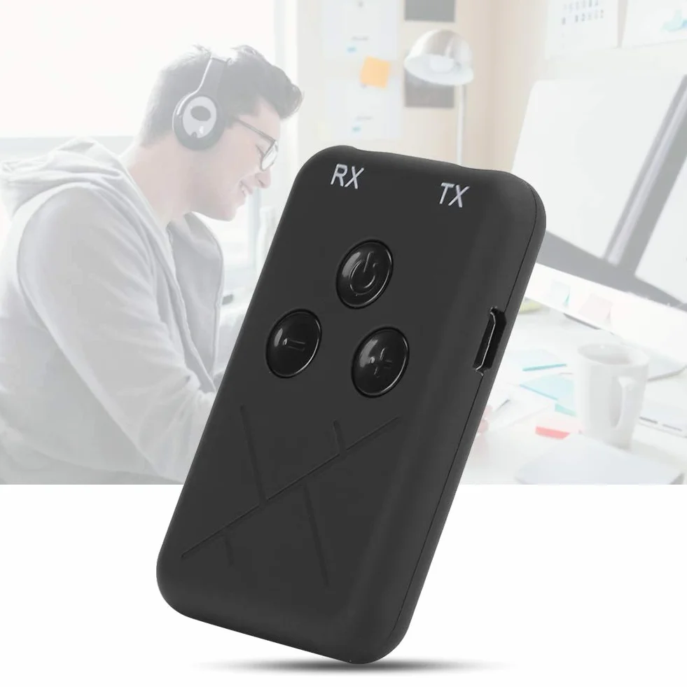 RX-TX-10 2-w-1 samochodowy sprzęt audio Bluetooth 4.2 Adapter 3,5 mm A2DP nadajnik radiowy stereo odbiornik podwójny strumień wielopunktowy mały rozmiar Plug and Play