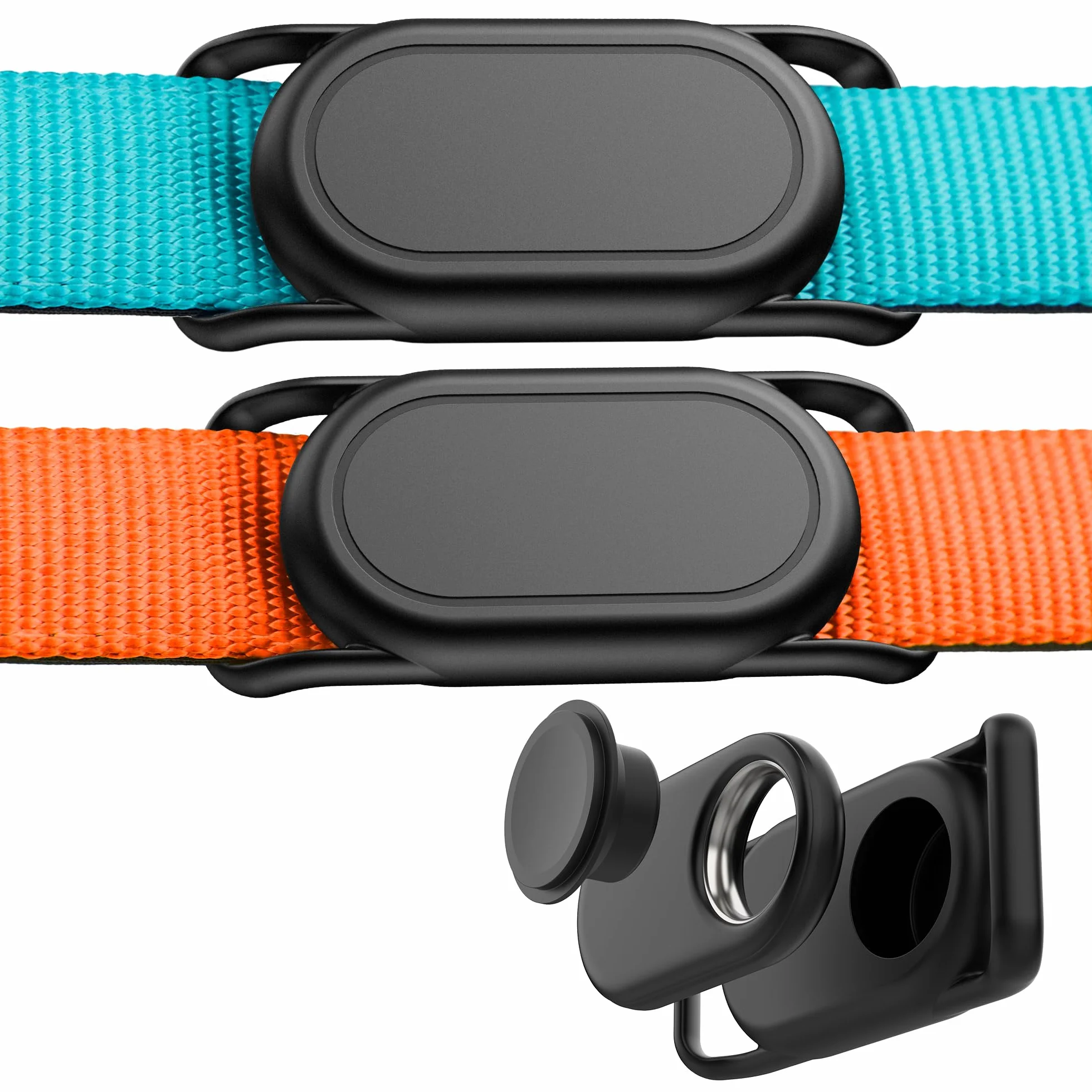 DDJ [2 sztuki] Uchwyt na obrożę dla psa do Samsung Smart Tag 2, GPS Tracker dla psa, wodoodporne silikonowe etui do Galaxy Smarttag2, odporne na zgubienie i zarysowania, dla kotów, zwierząt domowych