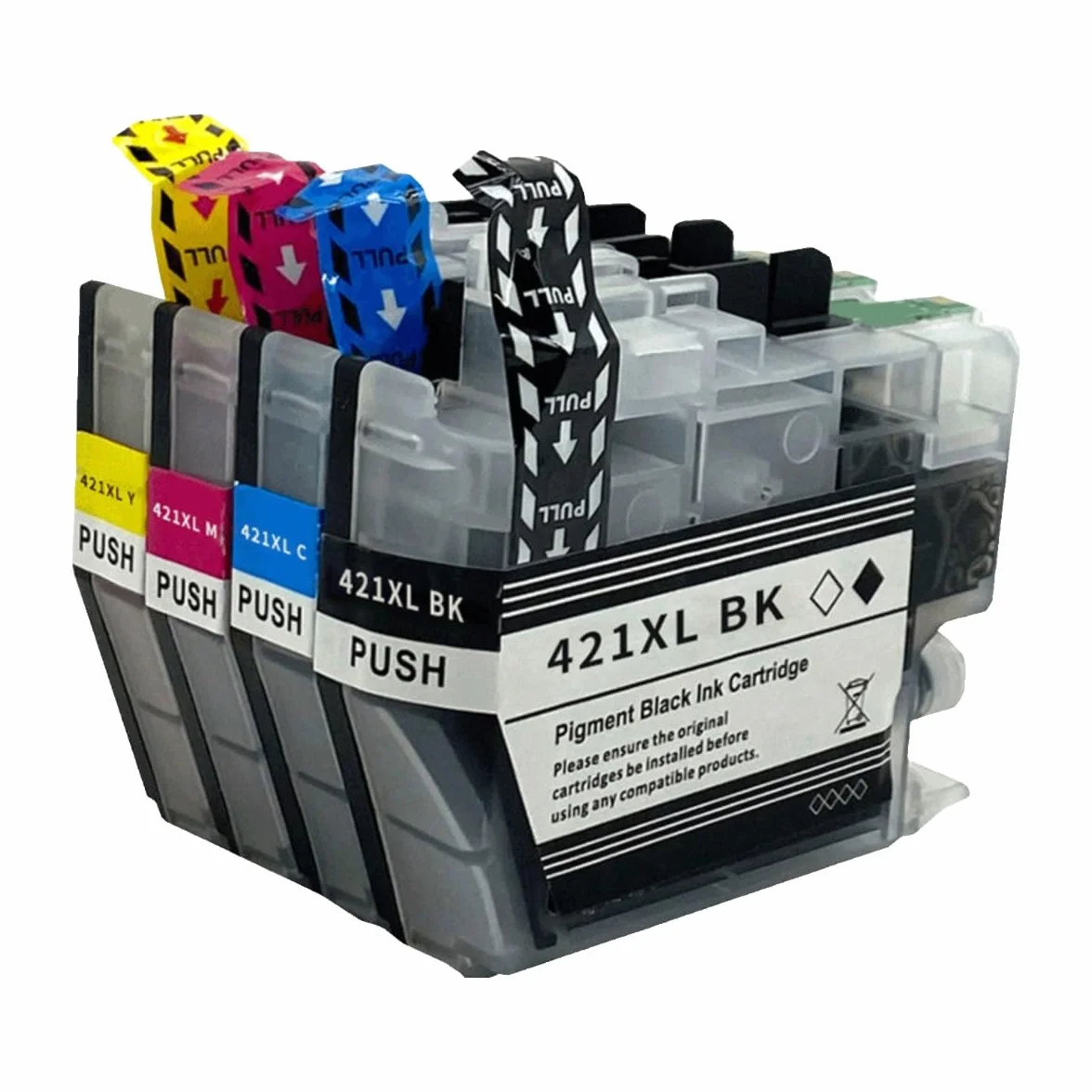 1 sztuka LC421XL tusz do drukarki DCP-J1050DW J1140DW MFC-J1010DW (LC421XLM Red 500 Pages)