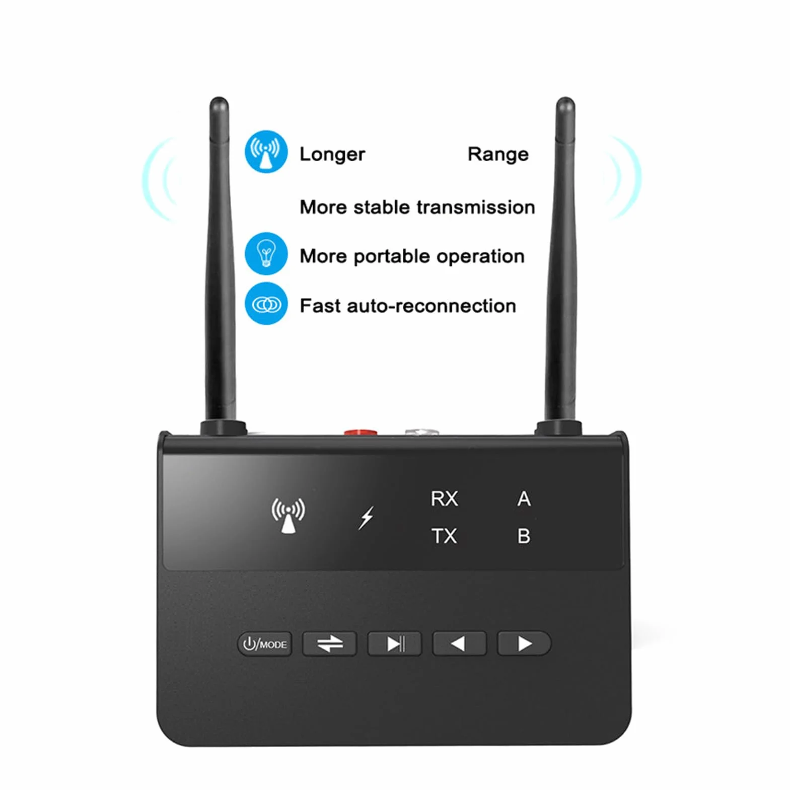Odbiornik Nadajnika Bluetooth 5.2, Adapter Audio Bluetooth 2 w 1 AptX o Niskim Opóźnieniu HD, Port AUX 3,5 Mm, do Telewizora Domowe Słuchawki Stereo BT