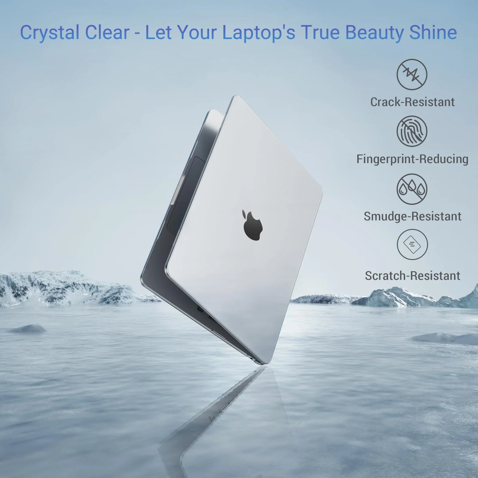 MOSISO Etui kompatybilne z MacBook Neo 13", pokrowiec A3404 2026, z chipem A18 Pro, wyświetlaczem Liquid Retina Case, klawiaturą i klawiaturą, przezroczyste