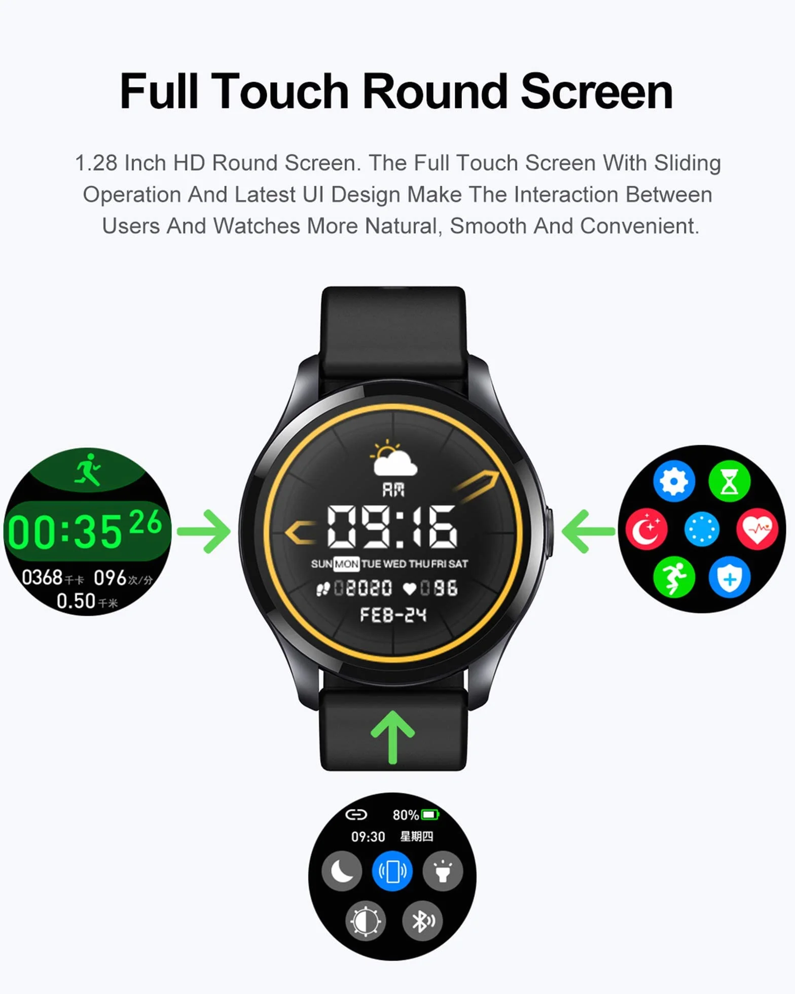 Inteligentny męski zegarek Fitness Tracker z tętnem IP67 Wodoodporny krokomierz Inteligentny zegarek z trackerem snu Kroki Muzyka dla Androida iOS little surprise