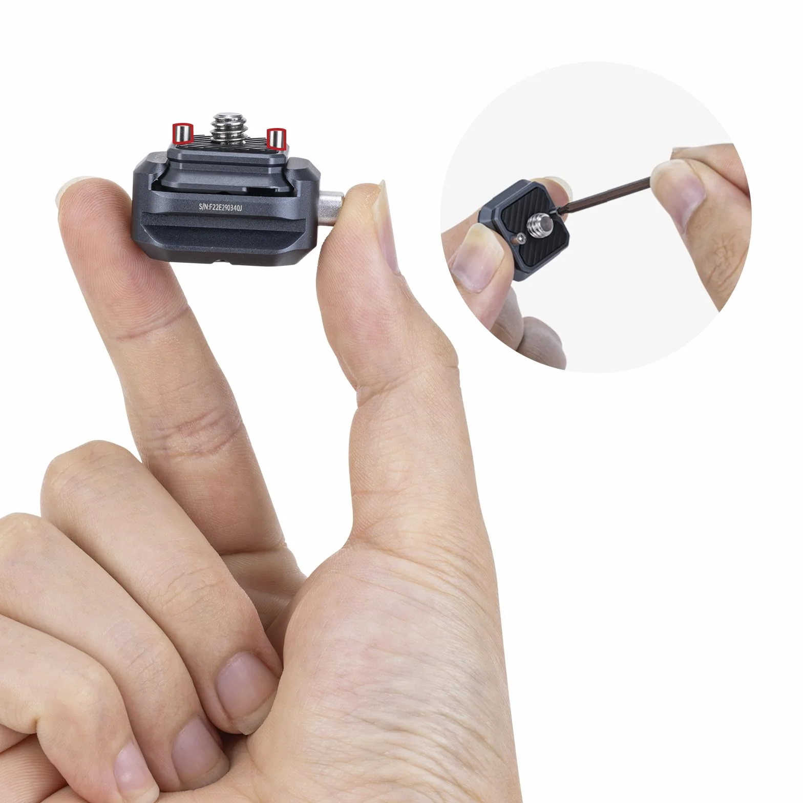 FALCAM Zestaw szybkiego zwalniania F22 V2, klips i płyta, kompatybilny z NATO-F22A4404