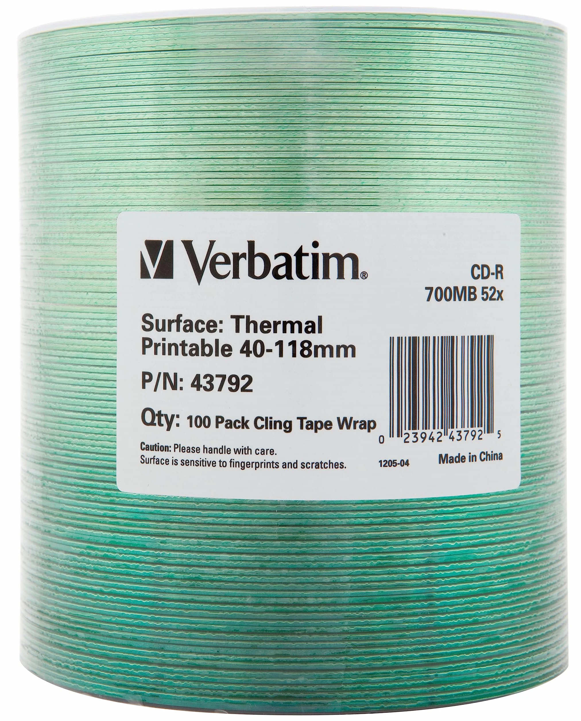 Verbatim CD-R 700MB Therma Printable 100PK