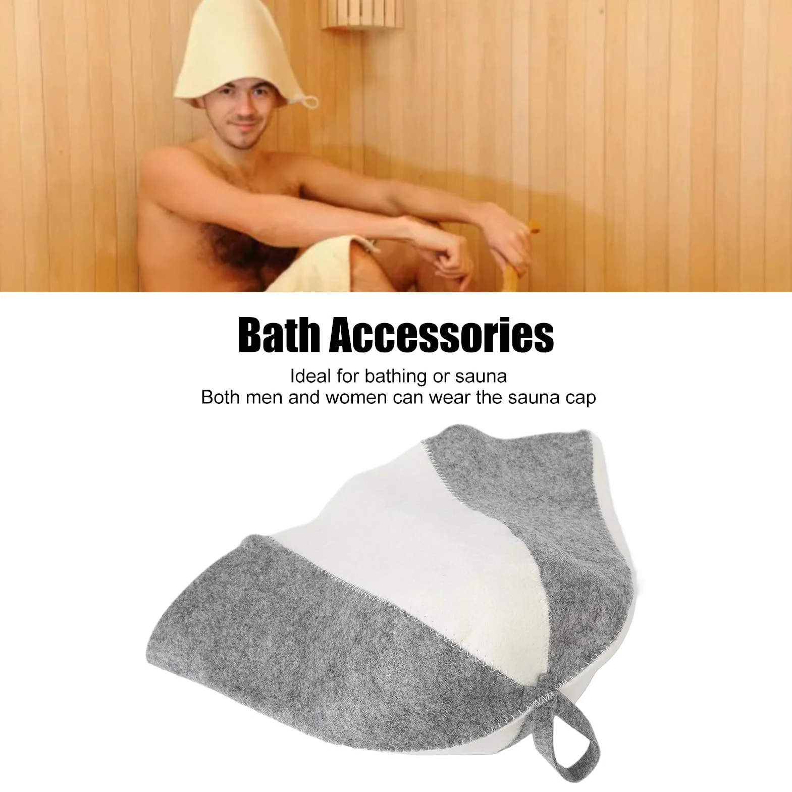 Finel Sauna Hat Absorpcja Wody Oddychająca Ochrona Głowy