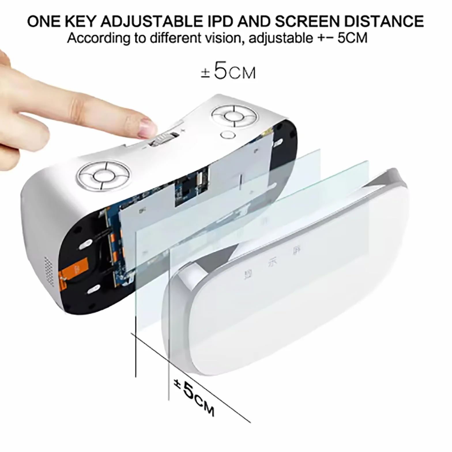 Okulary 3D Do Wirtualnej Rzeczywistości, Przeglądarka Filmów 360° Z Gamepadem, Pojemność Baterii: 3500 MAH, Obsługa Połączenia Wi-Fi, Śledzenie Głowy + Kąt Widzenia Przestrzennego 360°,Black