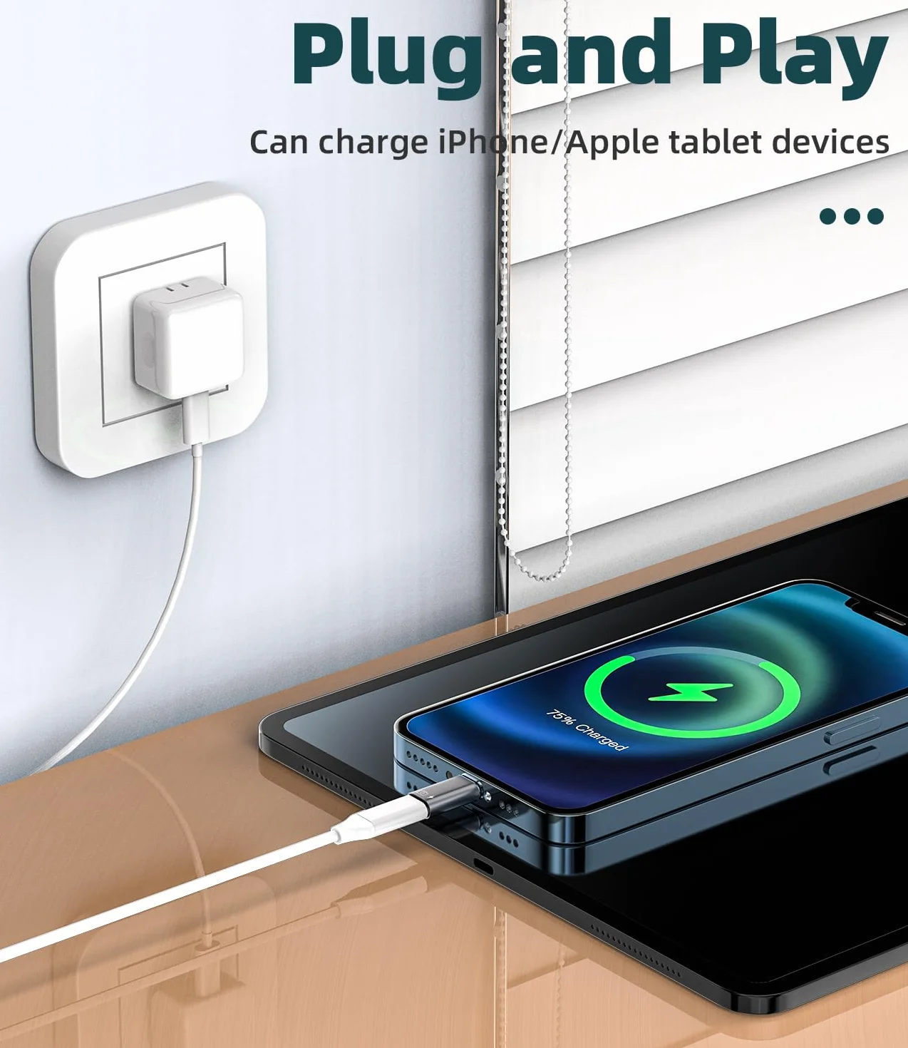 Adapter USB-C żeński do męskiego Lightning OTG zestaw 2 do iPhone'a 14 Pro Apple MFI certyfikowany