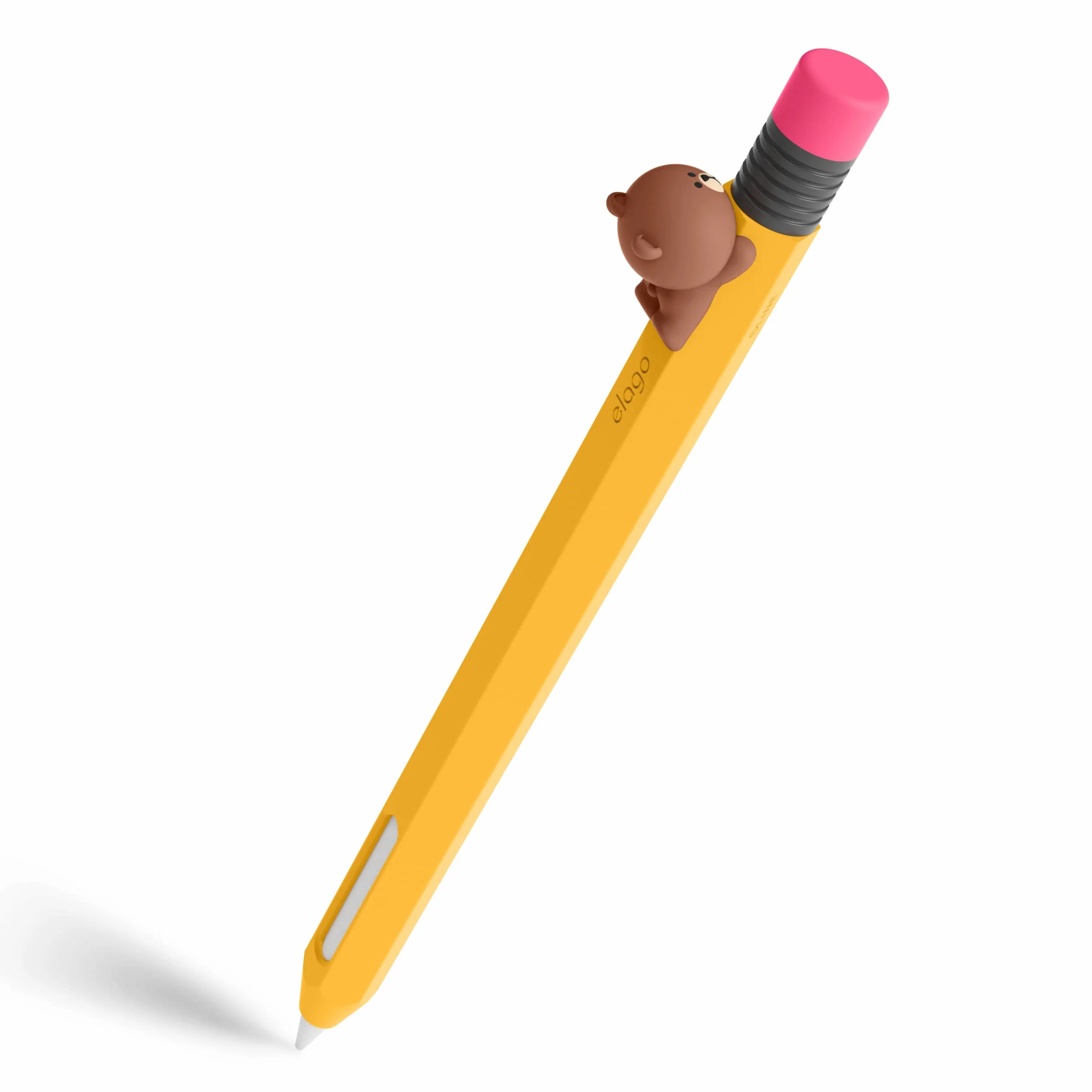 elago LINE Friends piórnik Apple Pencil 2 generacji silikonowy pokrowiec ochronny brązowy