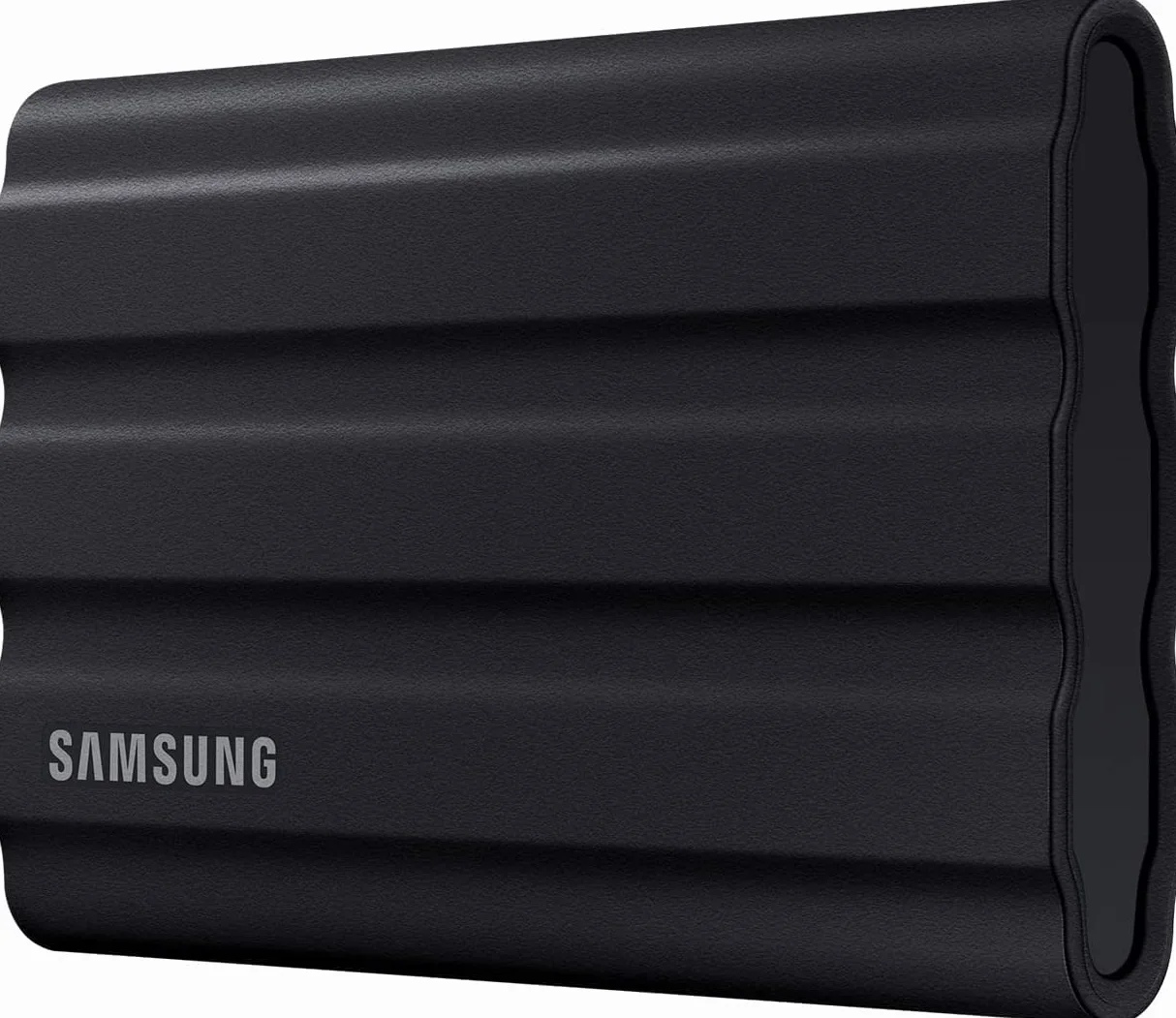 Samsung T7 MU-PE2T0S/EU Dysk Przenośny Ssd, Czarny, 2 TB & Amazonbasics ZH1510146 Etui na Zewnętrzny Dysk Twardy, Czarny, 11,9 x 9,2 x 1,6 cm
