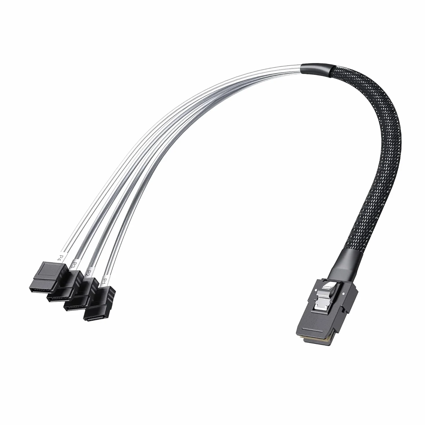10Gtek MiniSAS SFF-8087 kabel do 4 x SATA 0,5 m do kontrolera RAID