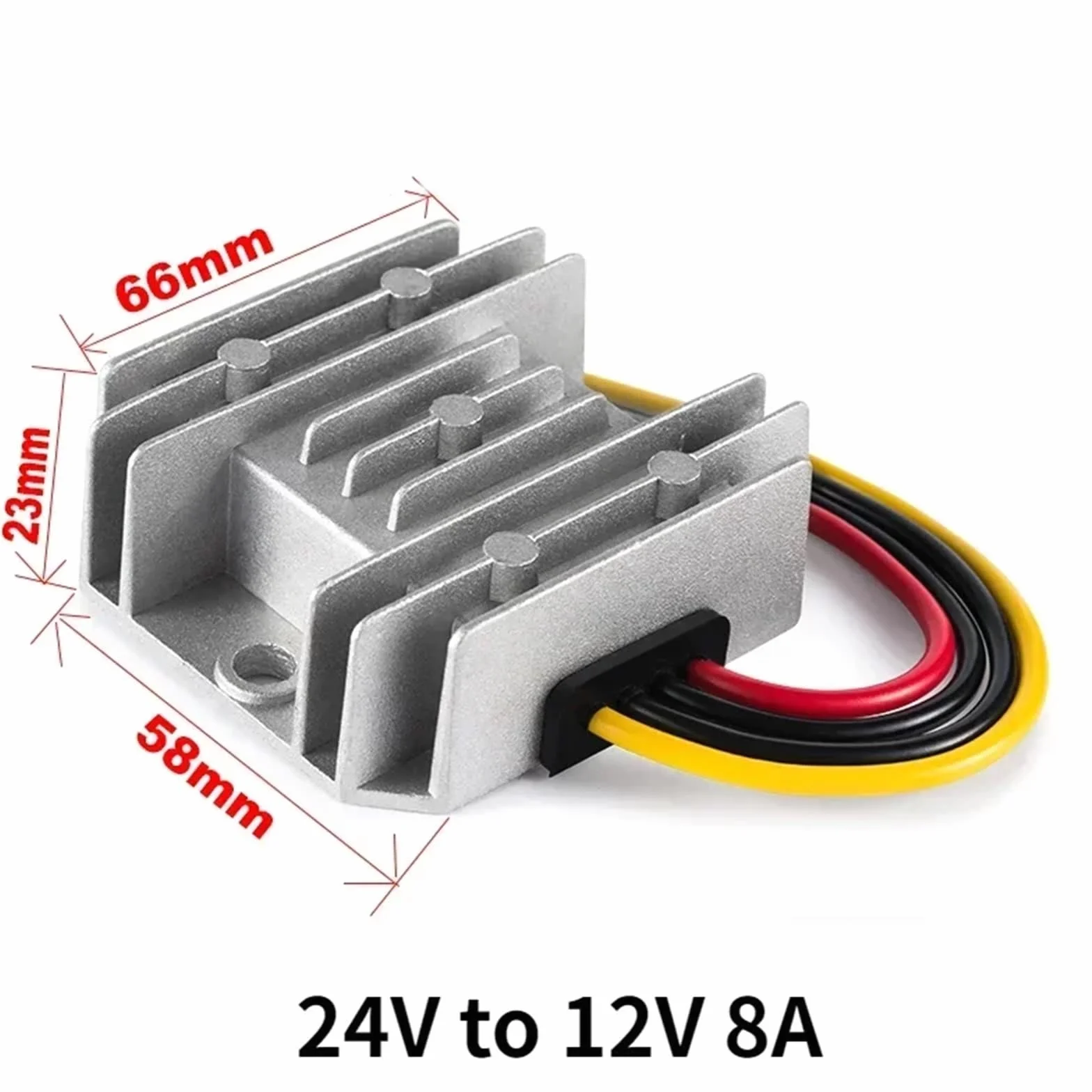 Przetwornica napięcia, 24 V na 12 V, 40 A, 24 V na 13,8 V, 30 A, 20 A, 15 A, 10 A, 8 A, 5 A, przetwornica napięcia, konwerter DC DC, regulator Step-Down Buck (24 V na 12 V, 8 A), 1 sztuka