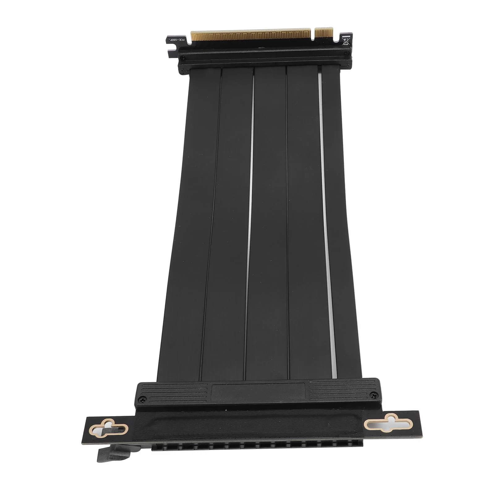 Fockety Kabel Pionowy PCIE 4.0 X16, Elastyczne Przedłużacz o Wysokiej Prędkości z Złączem do Odwrotnego 90 Stopni dla RTX4090 RX8900, Kompatybilny z PCIE 3.0 2.0 1.0, Instalacja GPU Pion (60 cm)
