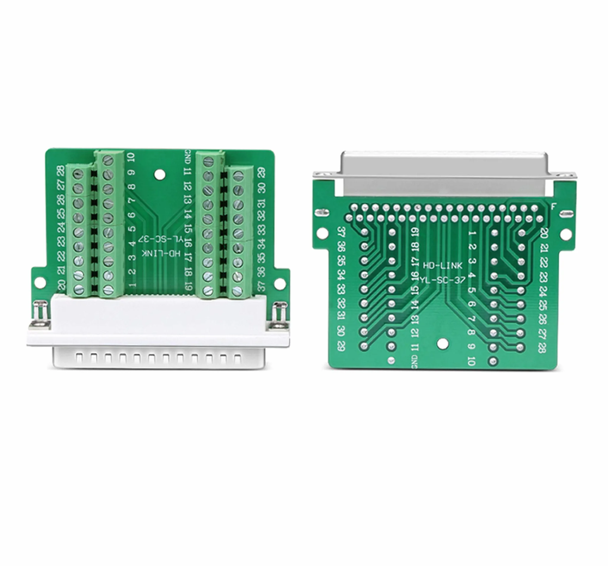 Adapter RS232 D-SUB DB37 żeński bez szwu 37-pinowy złącze Breakout Board