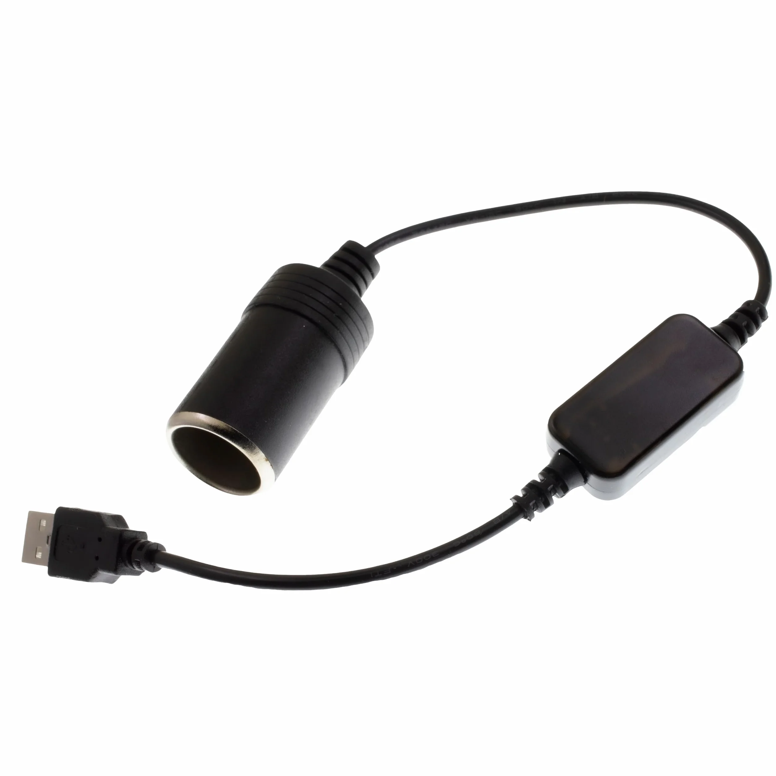 Kabel zasilacza do zapalniczki samochodowej USB na 12 V 8 W, kompatybilny z kamerami samochodowymi, GPS, paskami LED i elektroniką samochodową, kompaktowy i bezpieczny konwerter