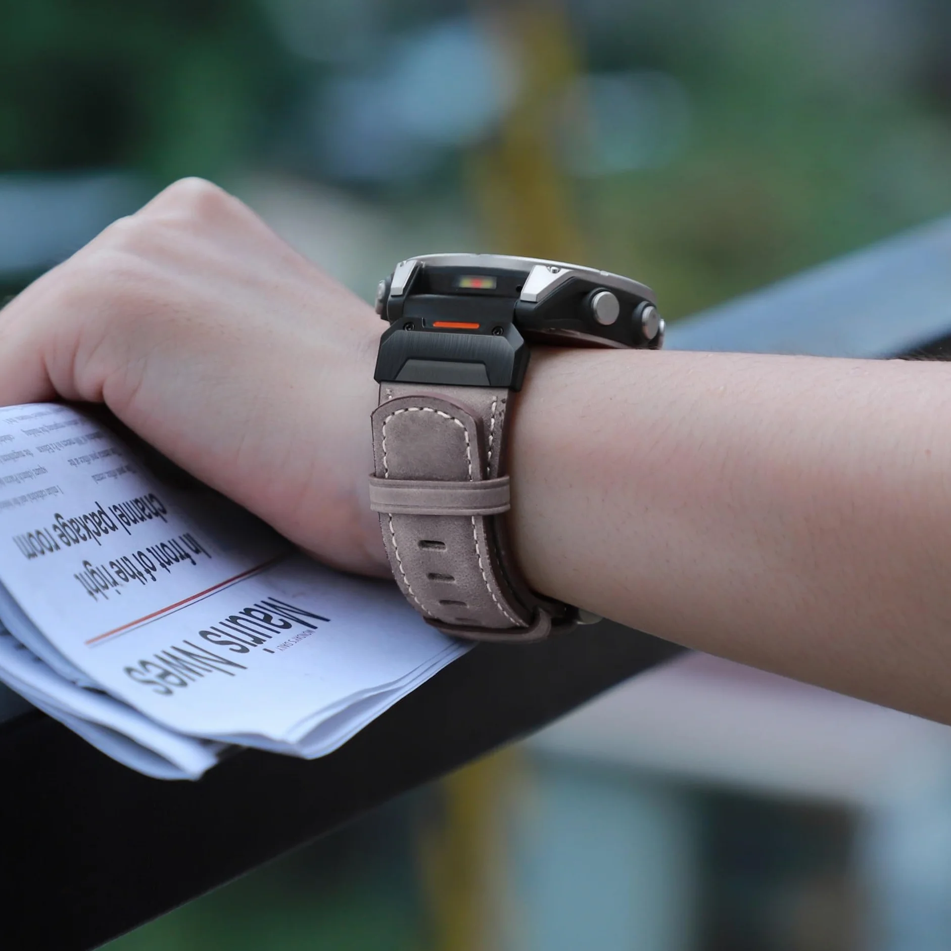 22 26MM skórzany pasek do zegarka paski do Garmin Fenix ​​7X7 6X6 Pro 5X5 Epix Gen 2 inteligentny zegarek opaski na rękę bransoletka