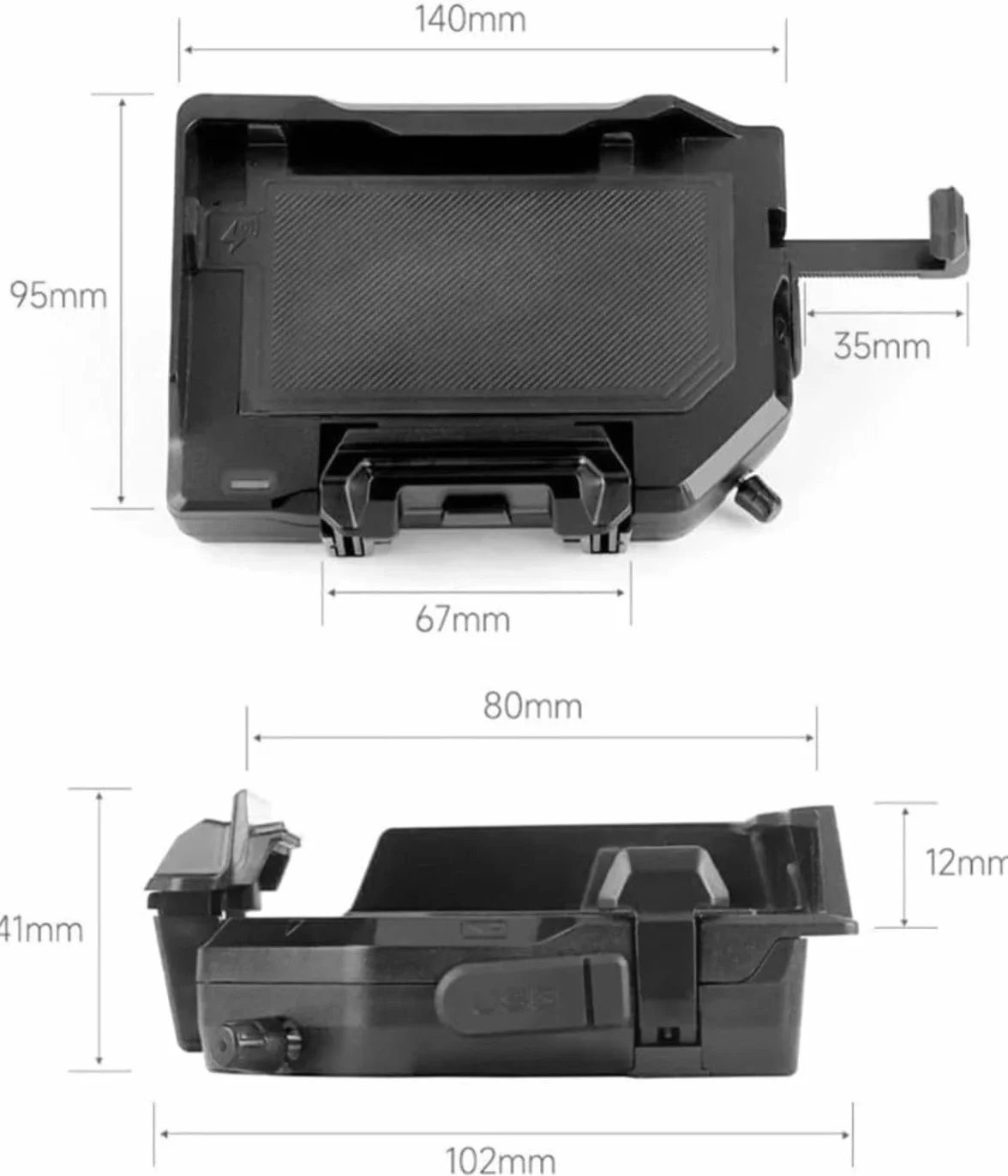 Motocyklowy uchwyt nawigacyjny do telefonu komórkowego, wydajny uchwyt do smartfona, kompatybilny z R1300GS R1250GS R1200GS S1000XR F750GS F850GS, czarny, 1 zestaw