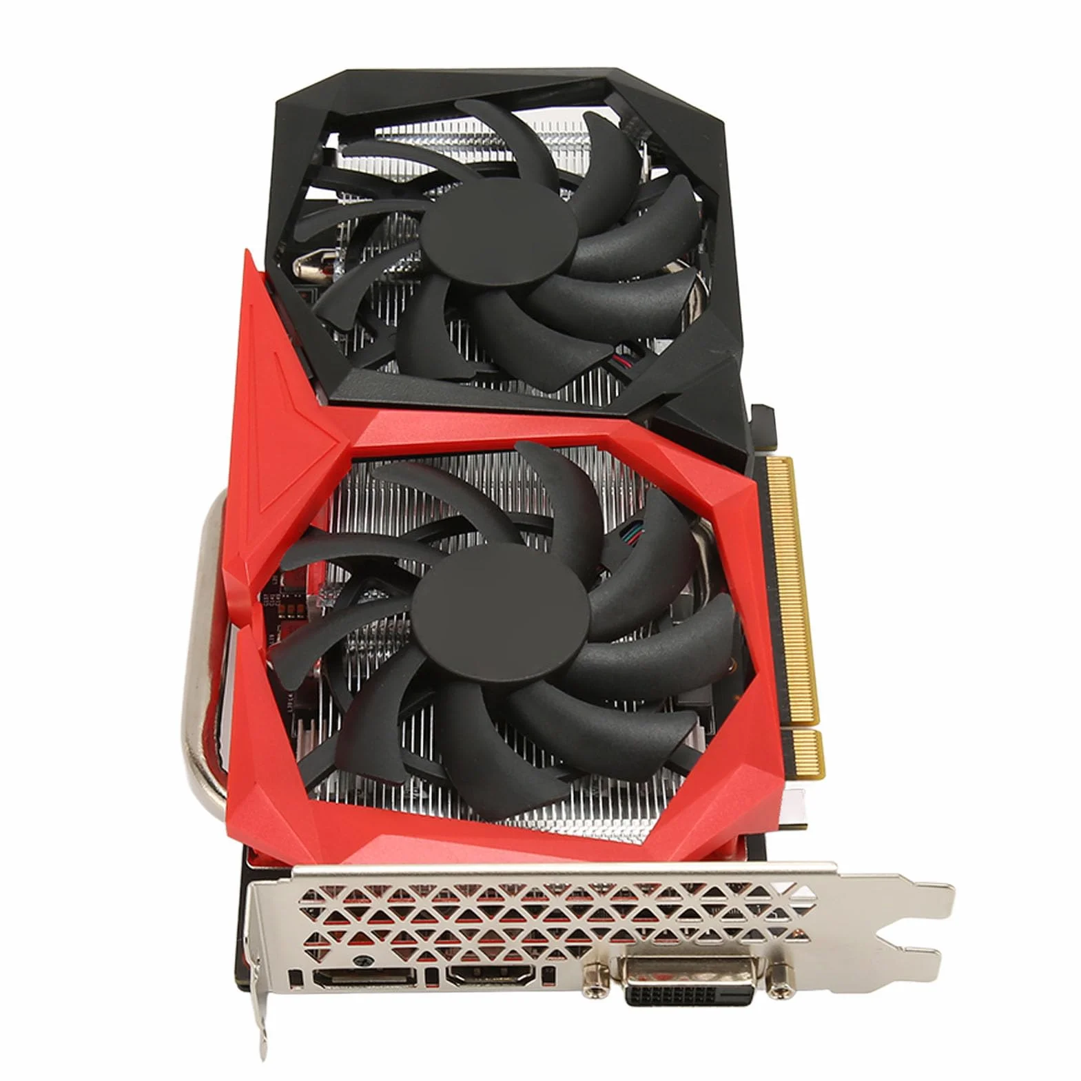 Karta Graficzna do Gier RTX 2060 6 GB, Karta Graficzna GDDR6 192-bitowa PCIE 3.0X16 Karta Graficzna do Gier Wideo z GPU Podwójne Wentylatory Zamrażające do Komputera Stacjonarnego