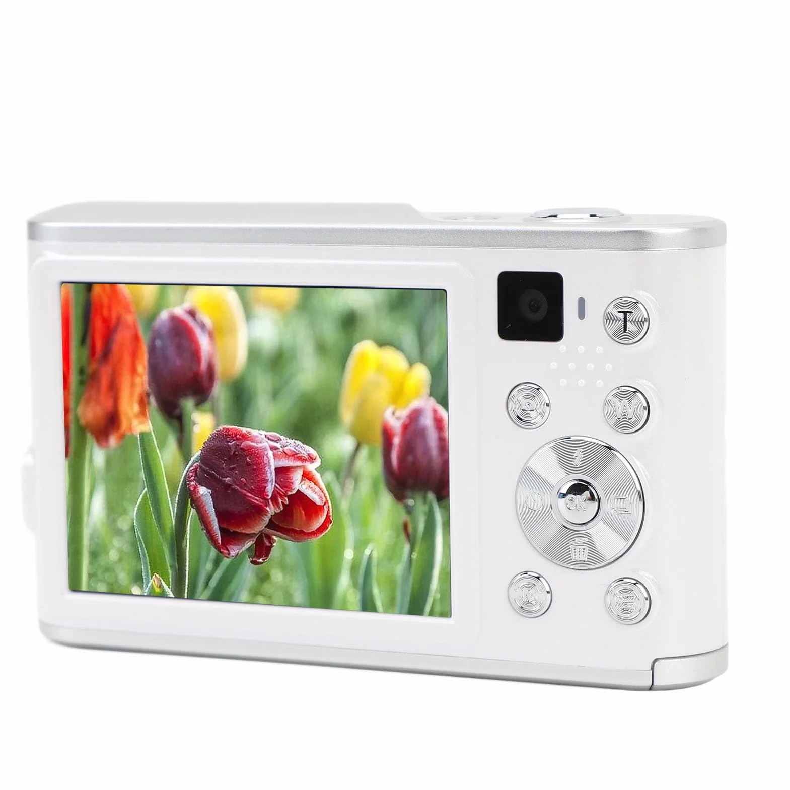 Aparat Cyfrowy 48 MP do Robienia zdjęć i Filmów, Kamera 4K do Vlogowania 16-krotny Zoom Cyfrowy 2,8-calowy Ekran IPS z Autofokusem Aparat do Selfie dla Dzieci, Podwójny Aparat z