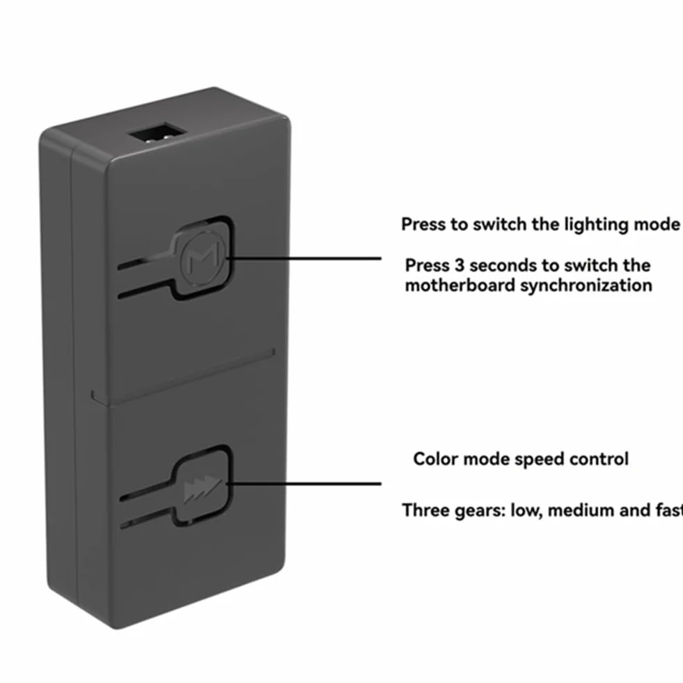 5 V 3-pinowy Argb do 12 V 4-pinowy konwerter RGB 5 V/3 Add-RGB do 12 V/4-pinowy adapter 5 V 3-pinowy kontroler ręczny