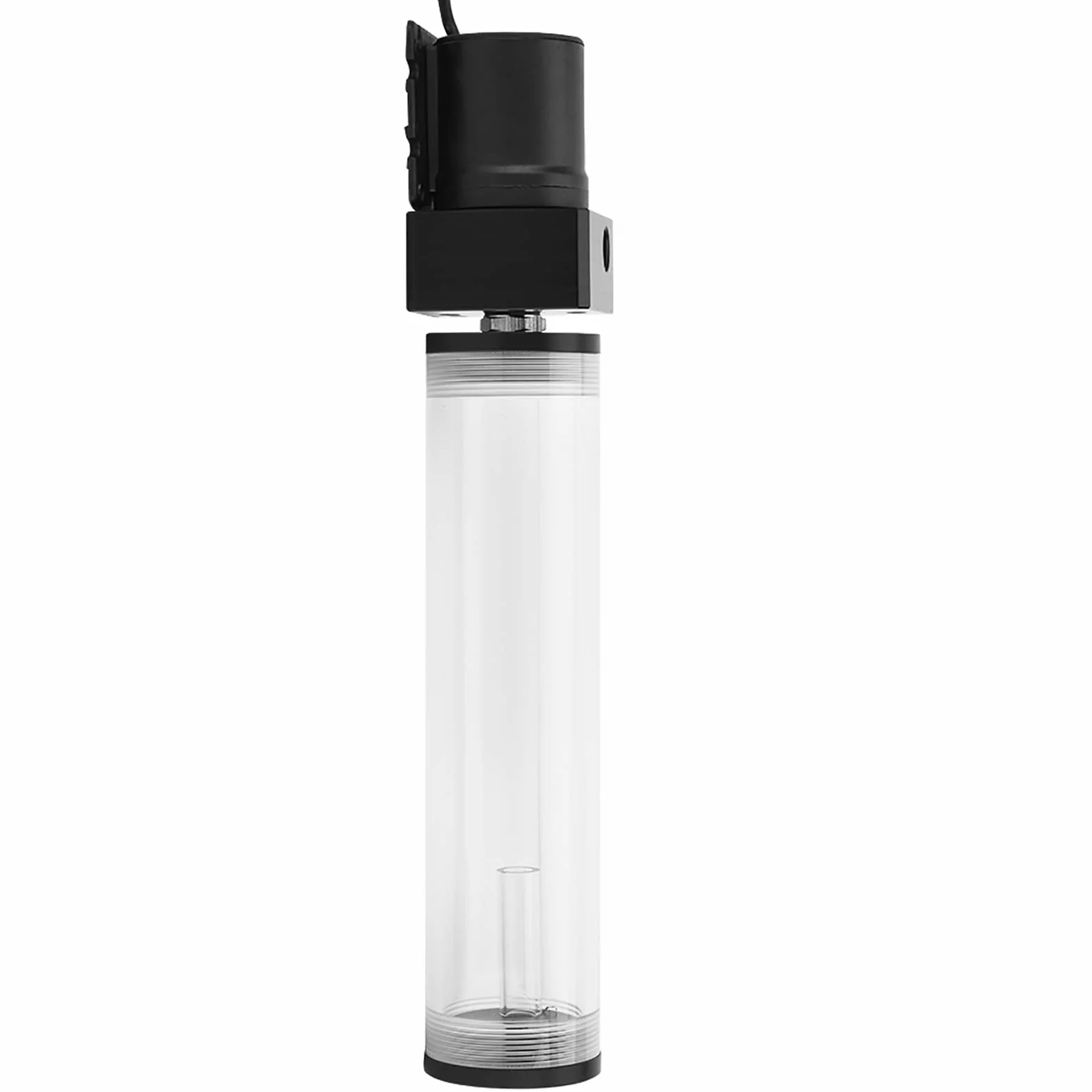 Zbiornik chłodzący wodę z pompą, Bewinner 12 V, 800 l/h, wodoodporny zbiornik na wodę i pompa G1/4, akrylowy komputer, DIY, zbiornik cylindra do chłodzenia wody, pompa 19 W, 210 mm
