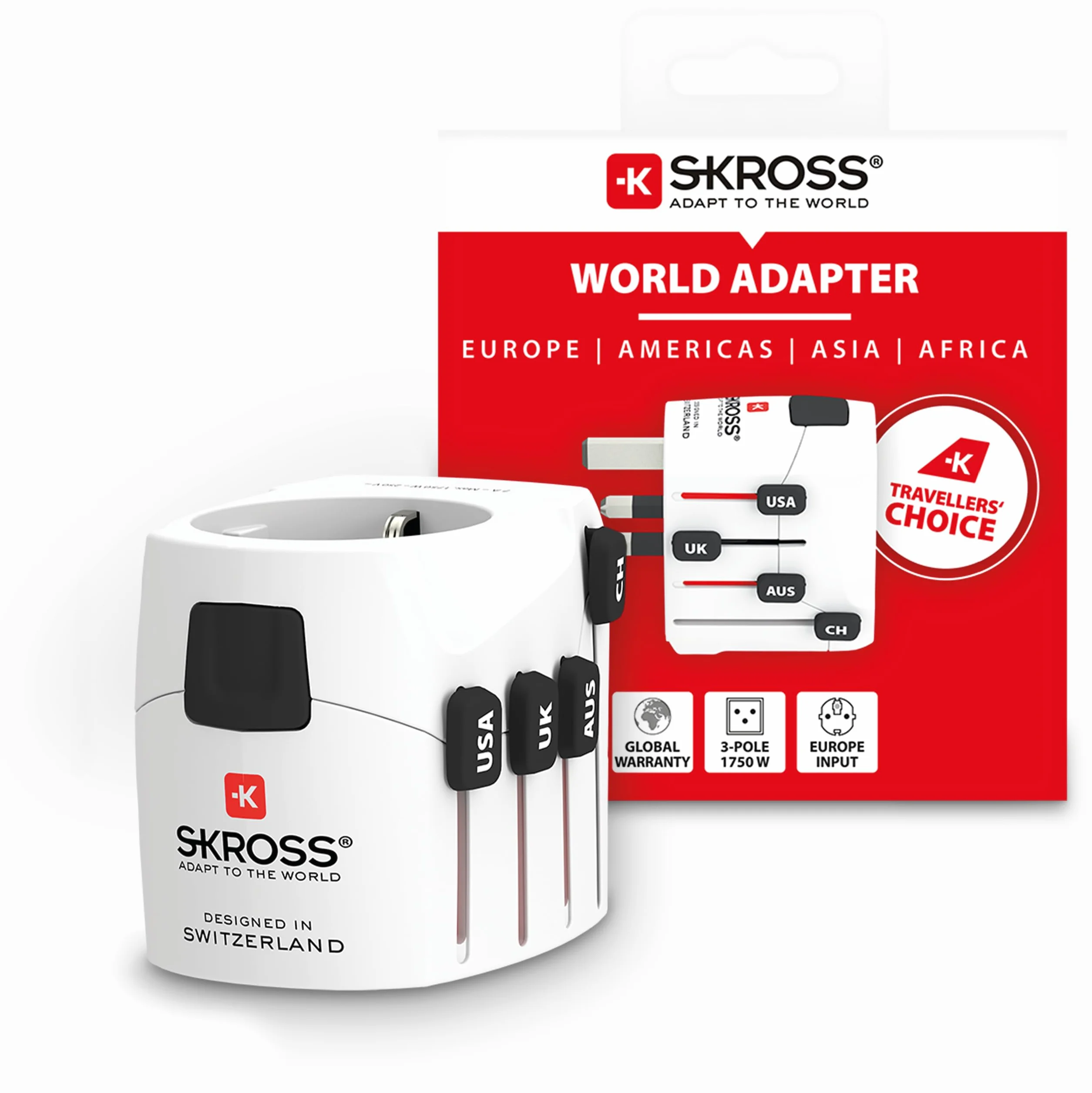 Skross 1.103145 adapter podróżny Pro