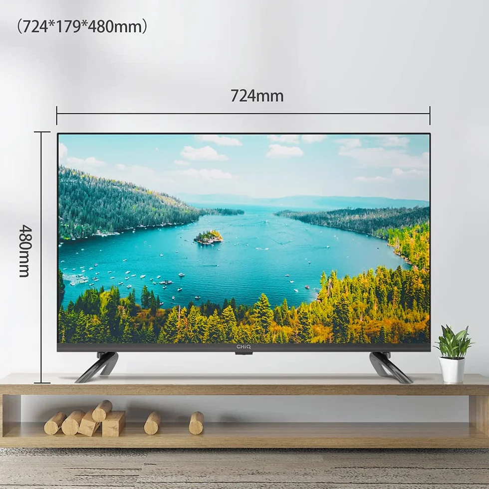 CHIQ L32G7L, 32-calowy, Android TV 11 ultra cienka krawędź, HDR, DBX-TV, Smart TV, Netflix, Prime Video, Youtube, Wi-Fi 2.4/5G, Bluetooth, Chromecast, Google Assistant
