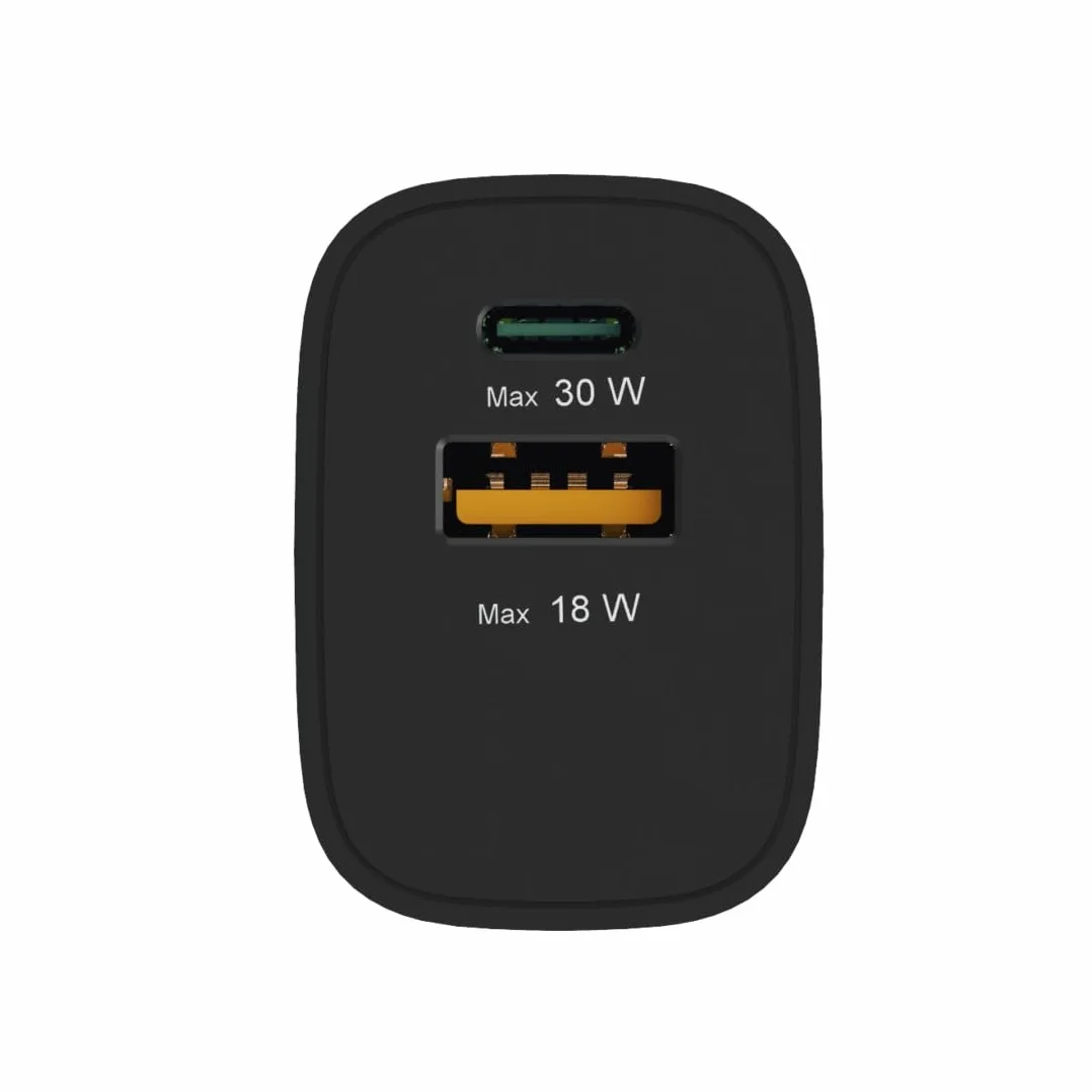 HAMA Szybka Ładowarka Sieciowa 30W USB-C USB-A PD QC 3.0