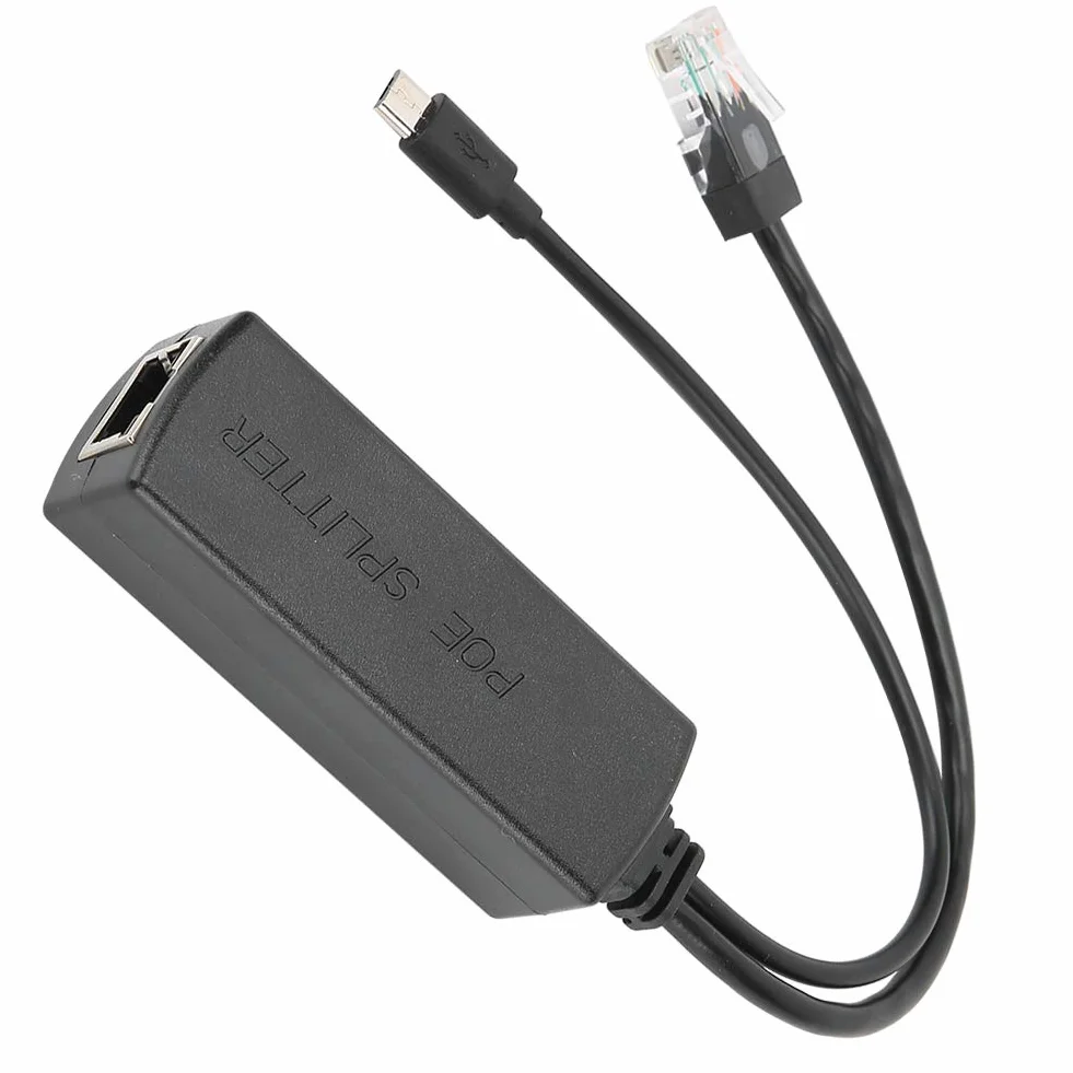 Moduł Zasilacza USB POE Splitter 48 V do 5 V Mały Rozmiar Łatwy do Przenoszenia dla Adaptera Przełącznika POE