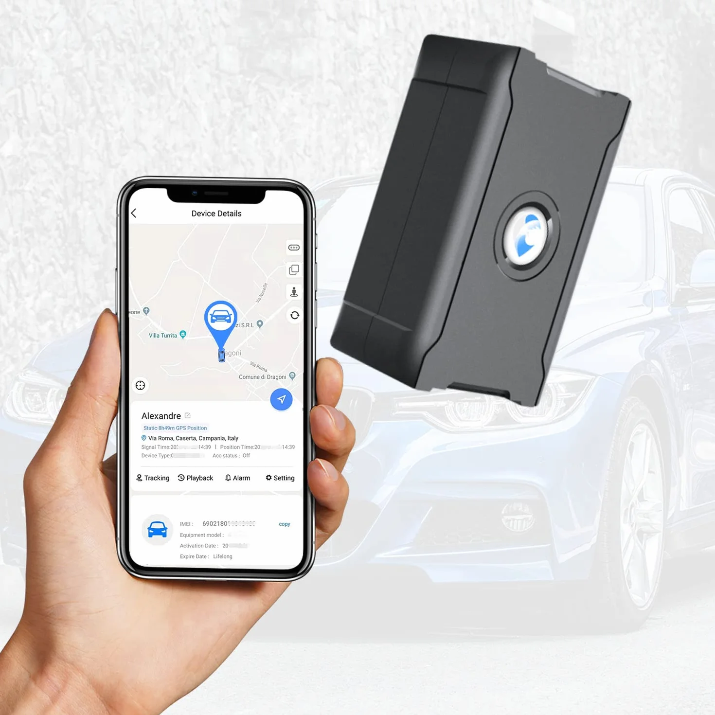 Lokalizator GPS tracker samochodowy 6000 mAh