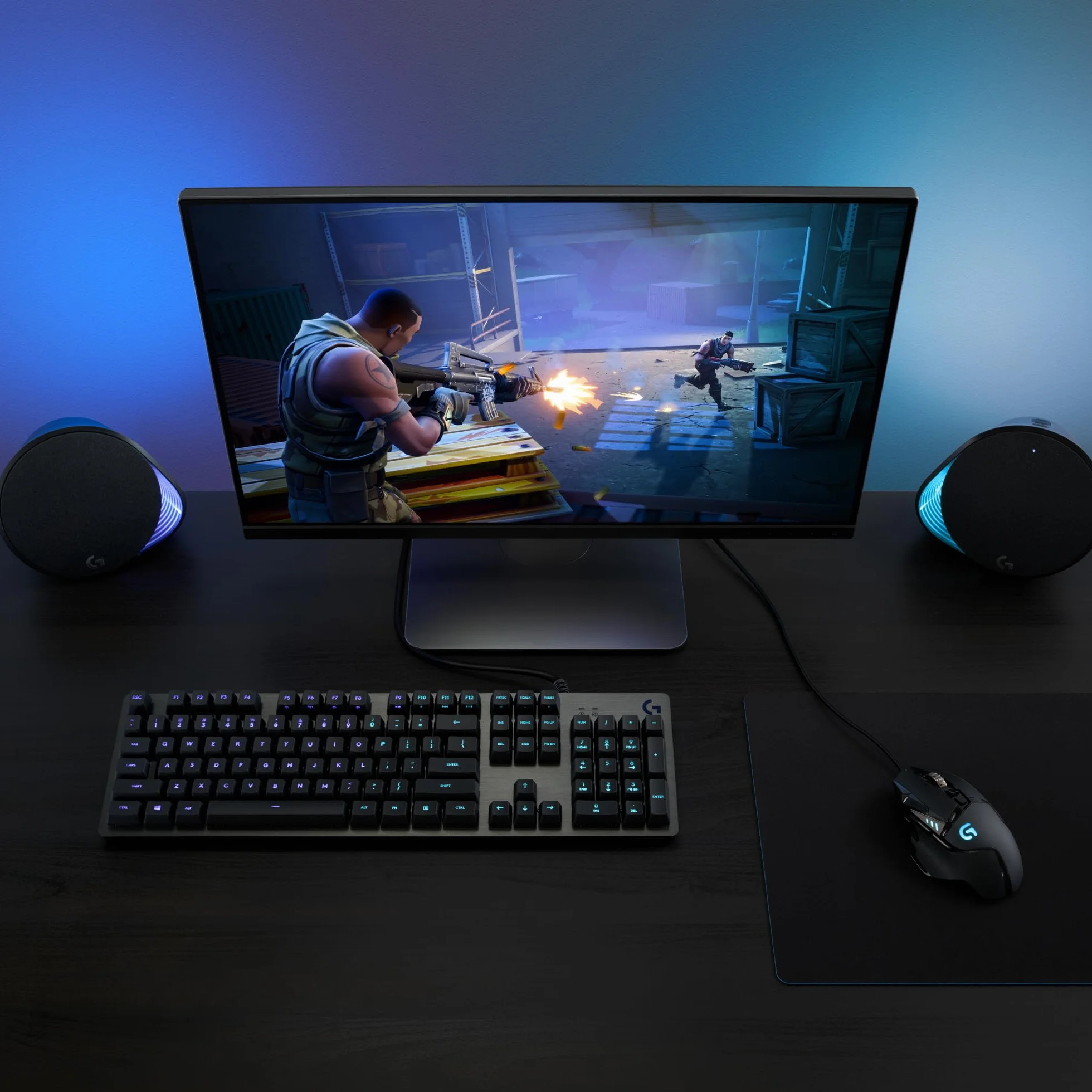 Logitech G512 Carbon Lightsync Rgb Mechanical Gaming Keyboard With Gx Brown Switches, Mechaniczna Klawiatura Do Gier Rgb, Tactile Przełączniki,Pc/Mac - Czarny,920-009352
