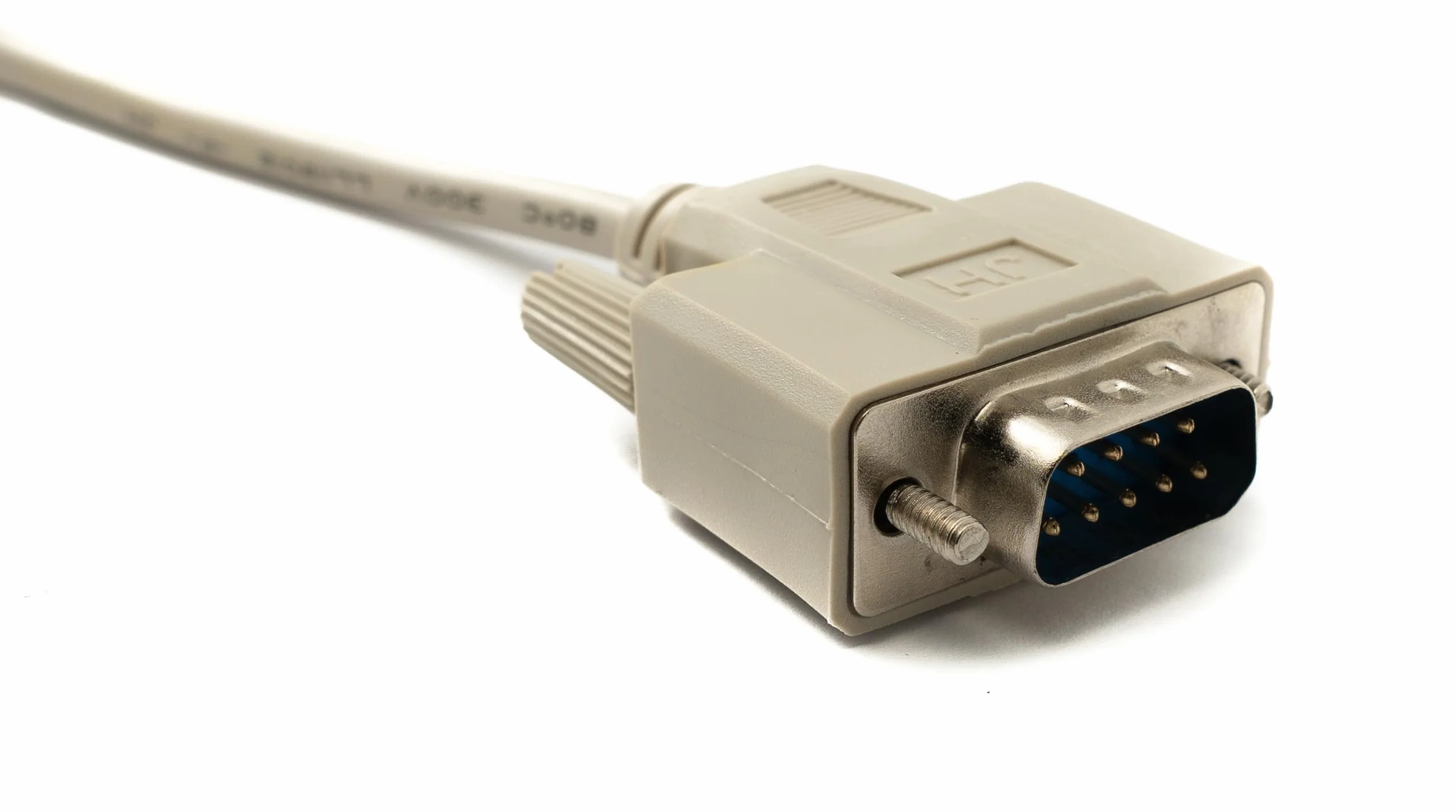 System-S D Sub kabel modem zerowy 10 m 9 pin wtyczka do gniazda RS232 DB9 adapter w kolorze szarym