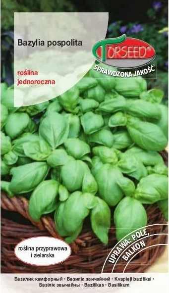 Ocimum basilicum nasiona bazylii – uniwersalna przyprawa kuchenna, do zastosowań medycznych, idealna na balkon, wysiew od marca do maja, prosta uprawa (0,5 g)