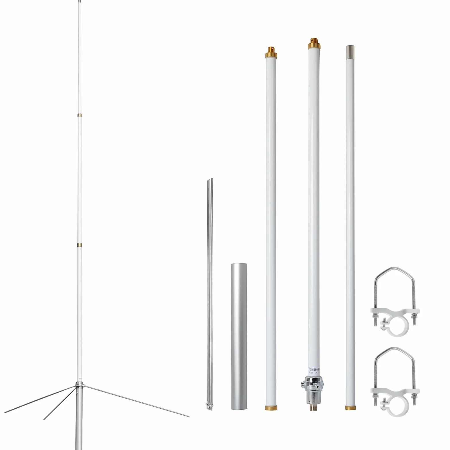 HYS Antena VHF UHF 86-calowa antena stacji bazowej o wysokim wzmocnieniu ze złączem SL16 do nadajnika-odbiornika dwukierunkowego radia i wzmacniacza