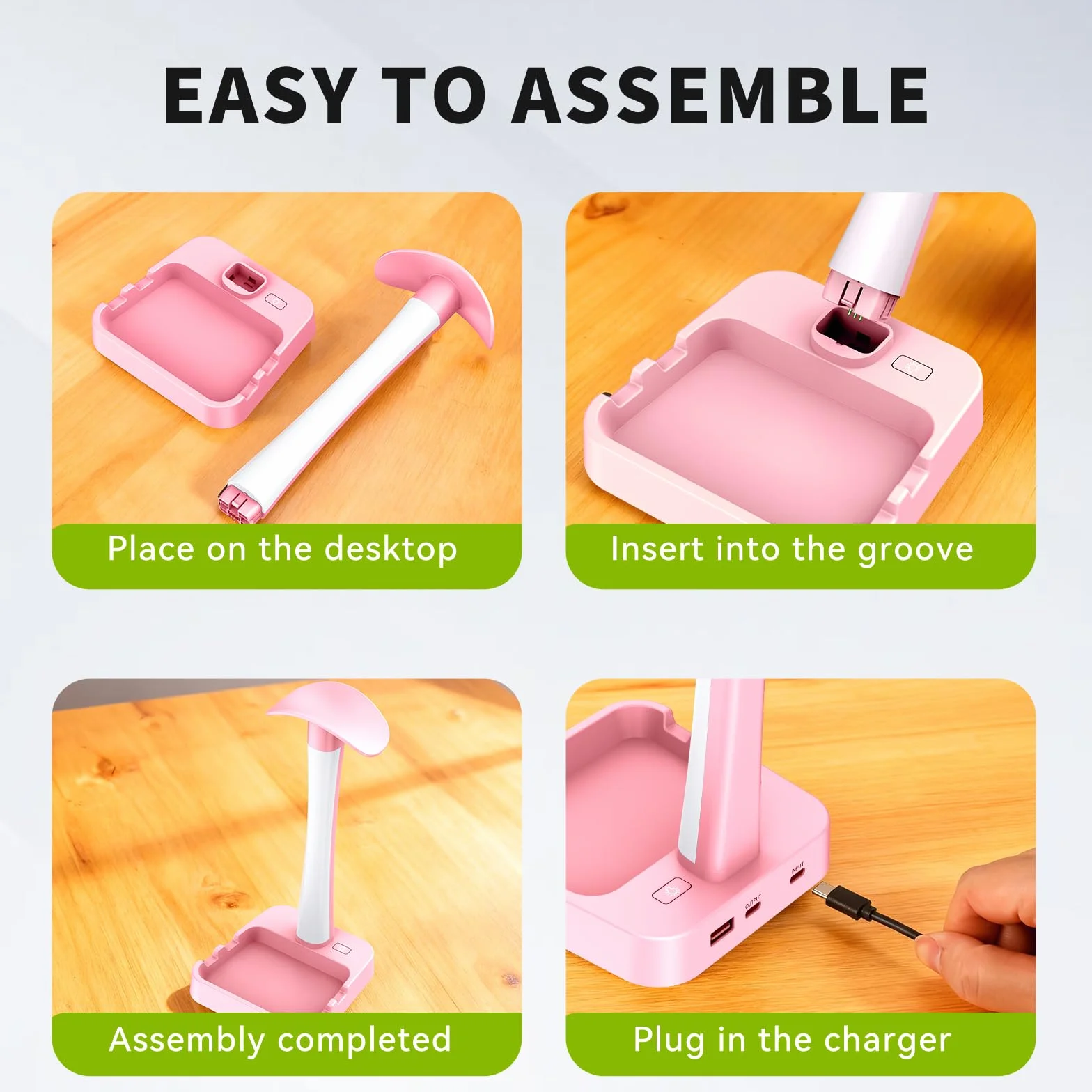 Stojak na słuchawki z ładowarką, stojak na słuchawki gamingowe z trybem światła RGB, do stojaka Airpod Max, lampy biurkowej, uchwytu na tablet, organizer na biurko, prezenty dla graczy i