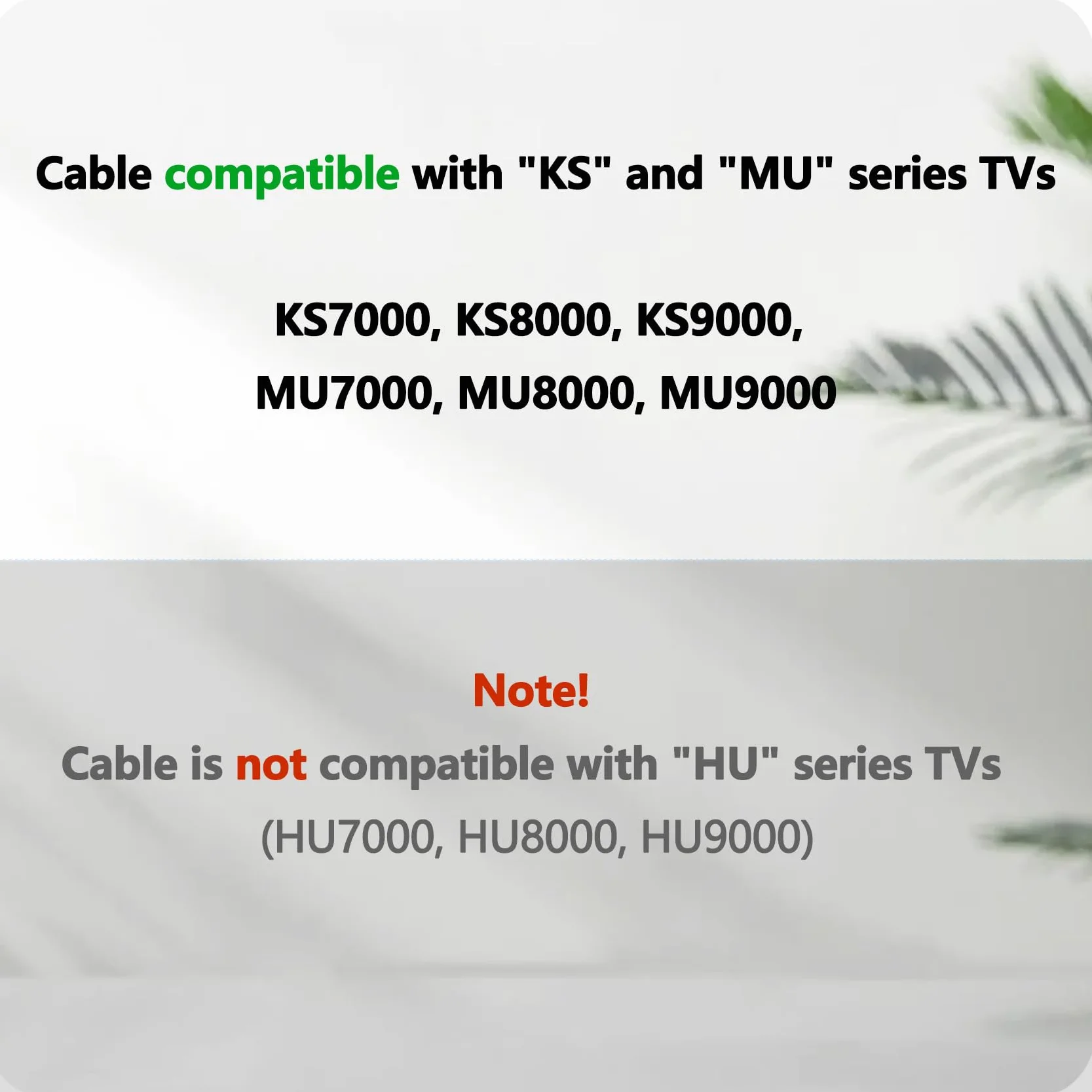 BN39-02210A kabel z jednym połączeniem kompatybilny z Samsung TV 49''-78'' KS7000 KS8000 KS9000 UN55MU7000F UN5KS8500F UN65MU8000F UN65KS8000F, 3M