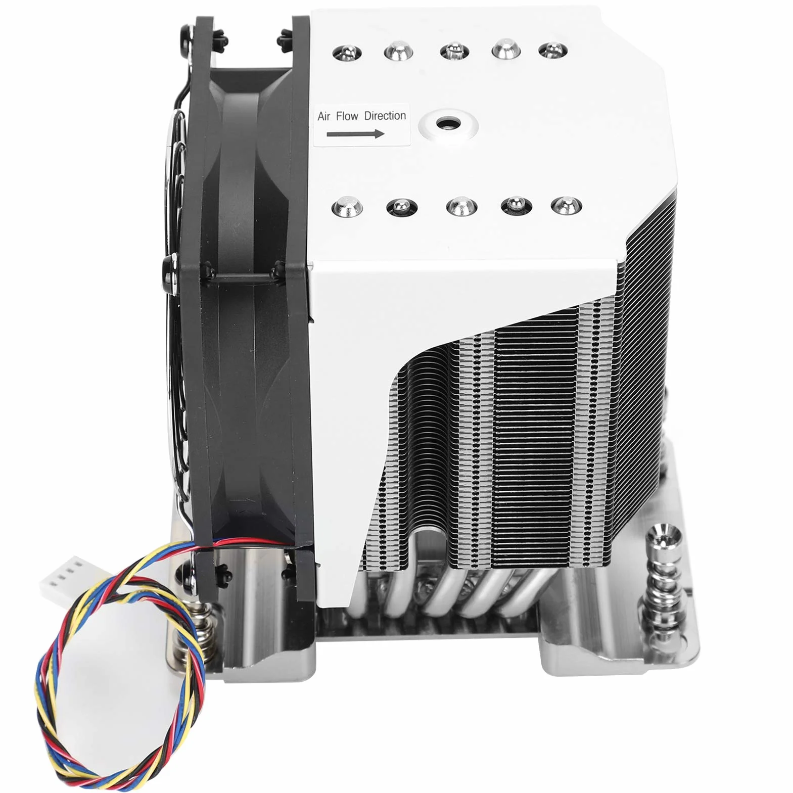 Generic Chłodnica Procesora Wydajny Wentylator Chłodzący do Serwerów/stacji Roboczych H11 EPYC 7000 SP3, 4U, 4,7 X 3,6 X 5 Cali