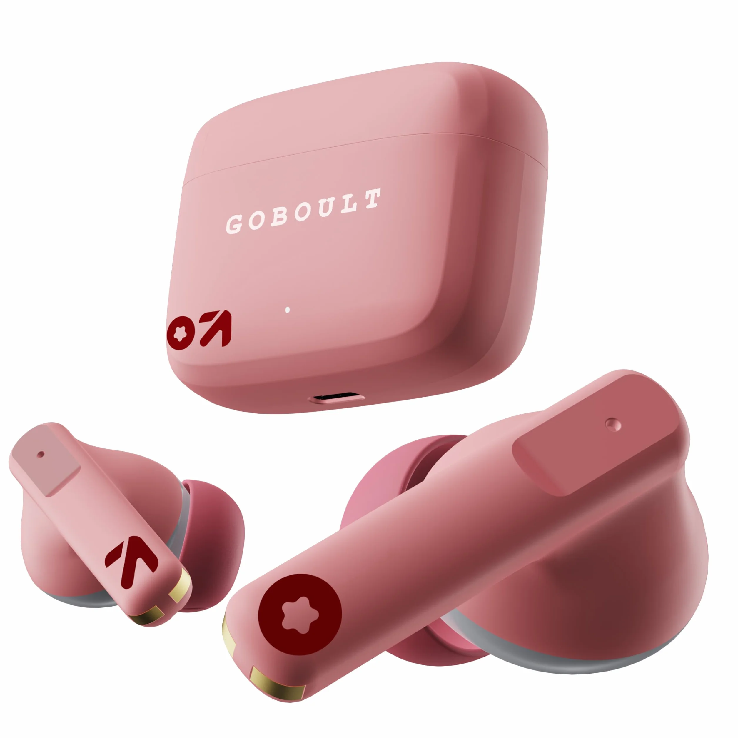 Boult Audio Z60 True Wireless słuchawki douszne z czasem odtwarzania 60H, Quad Mic ENC, 50 ms Low Latence Gaming IPX5 Słuchawki douszne TWS, Bluetooth 5.3, 13 mm Bass Drivers