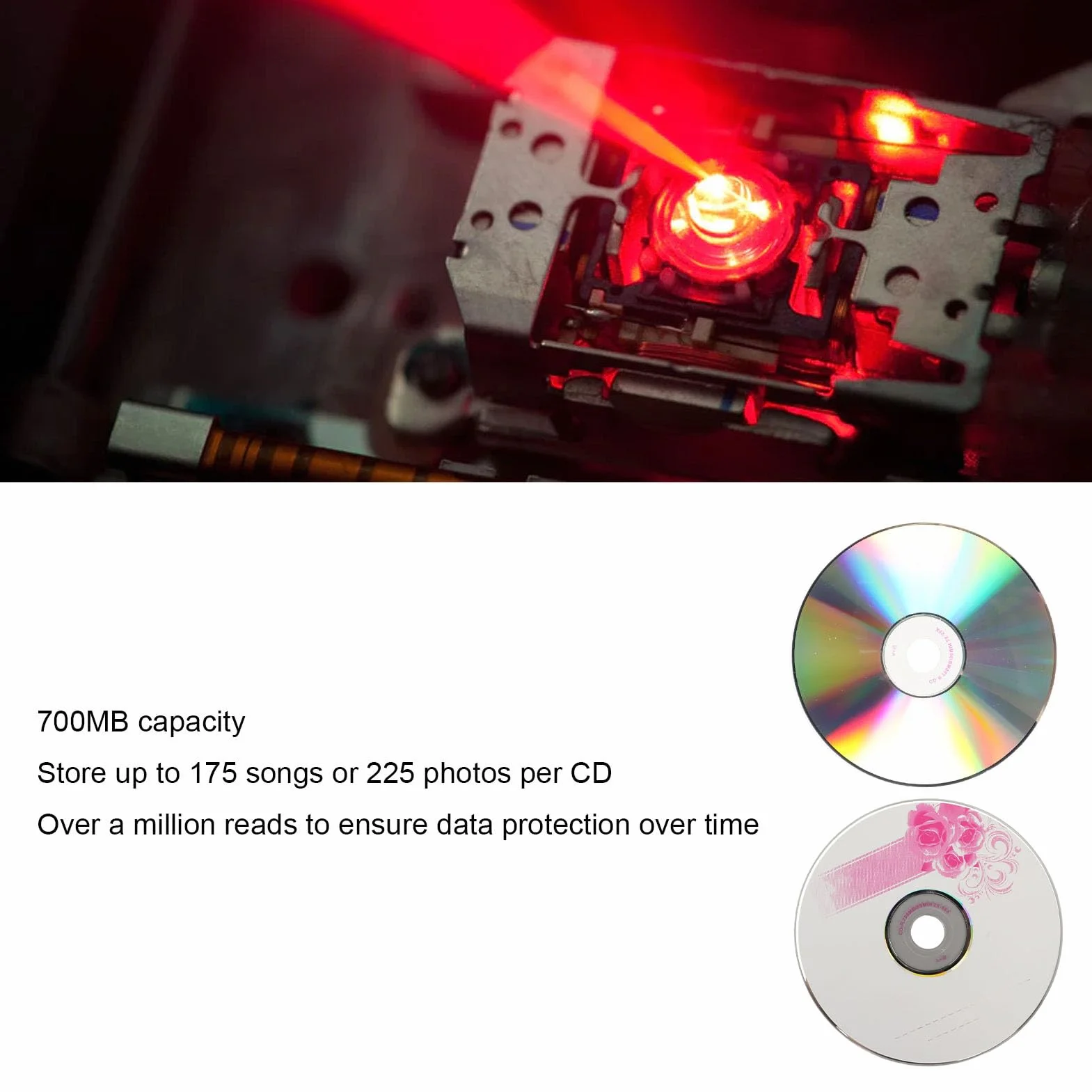 Puste Dyski CD-R 52x 700 MB Zgodne z IOS 10 sztuk