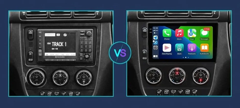 Radio Samochodowe dla Benz m-class W163 ML320 2003-2005 9 Inches Android 15 Radio Samochodowe Z Ekranem Fm Am Bluetooth Usb Android Auto Do, 4 Core 2G+32G