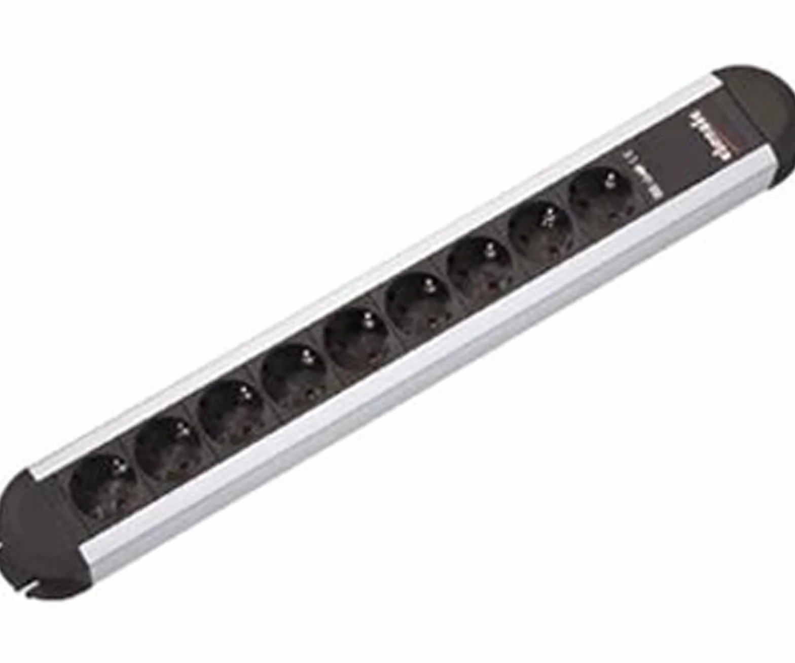 Bachmann 331.011 listwa zasilająca PRIMO 9 x gniazd wtykowych ze stykiem ochronnym przewód zasilający 1,75 m, czarna