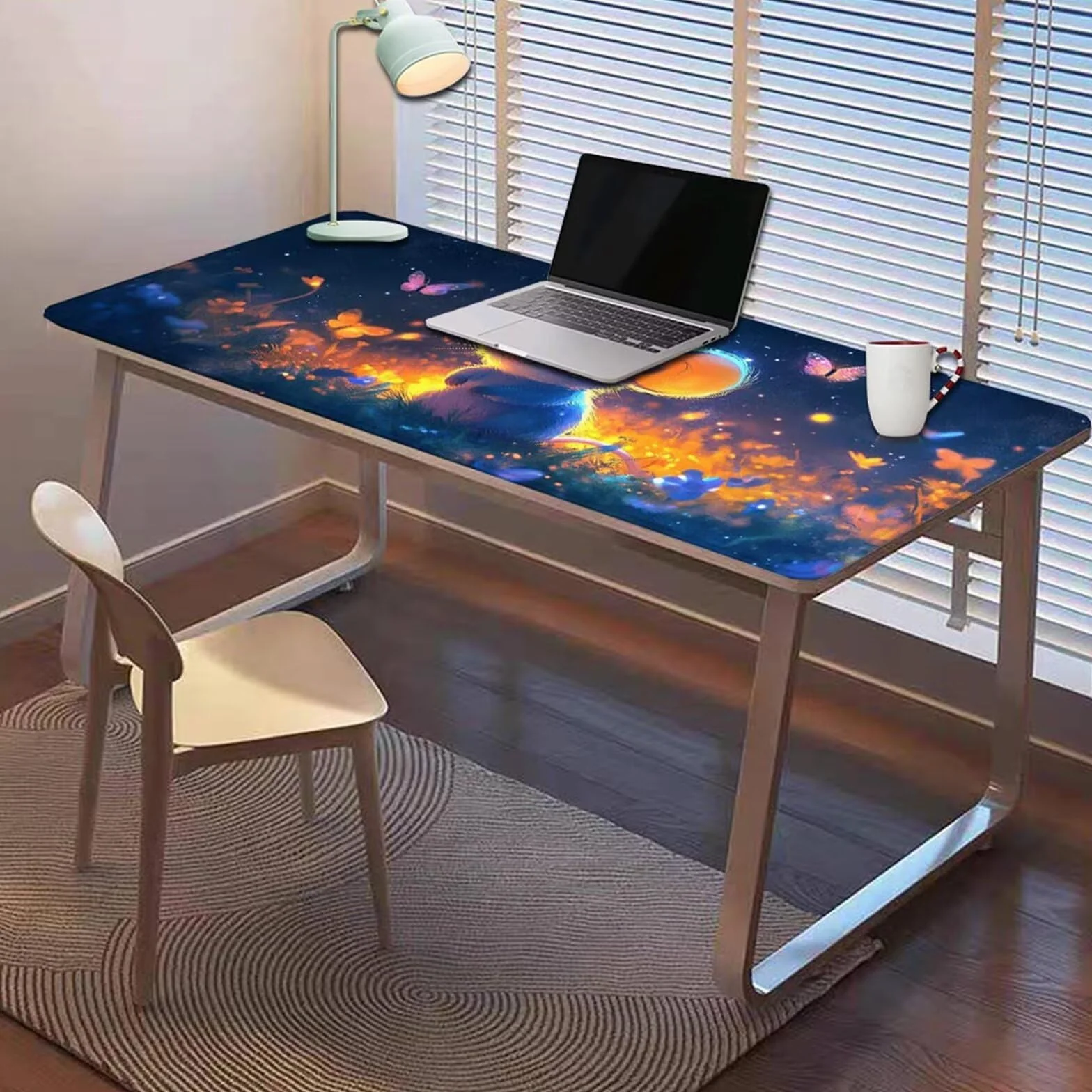 Gamingowa podkładka pod mysz 1200 x 600 x 3 mm, XXL, wodoszczelna, odporna na ścieranie, z przyszytymi krawędziami, czarna, podkładka na biurko, poprawia prędkość i precyzję pod laptopa, komputer