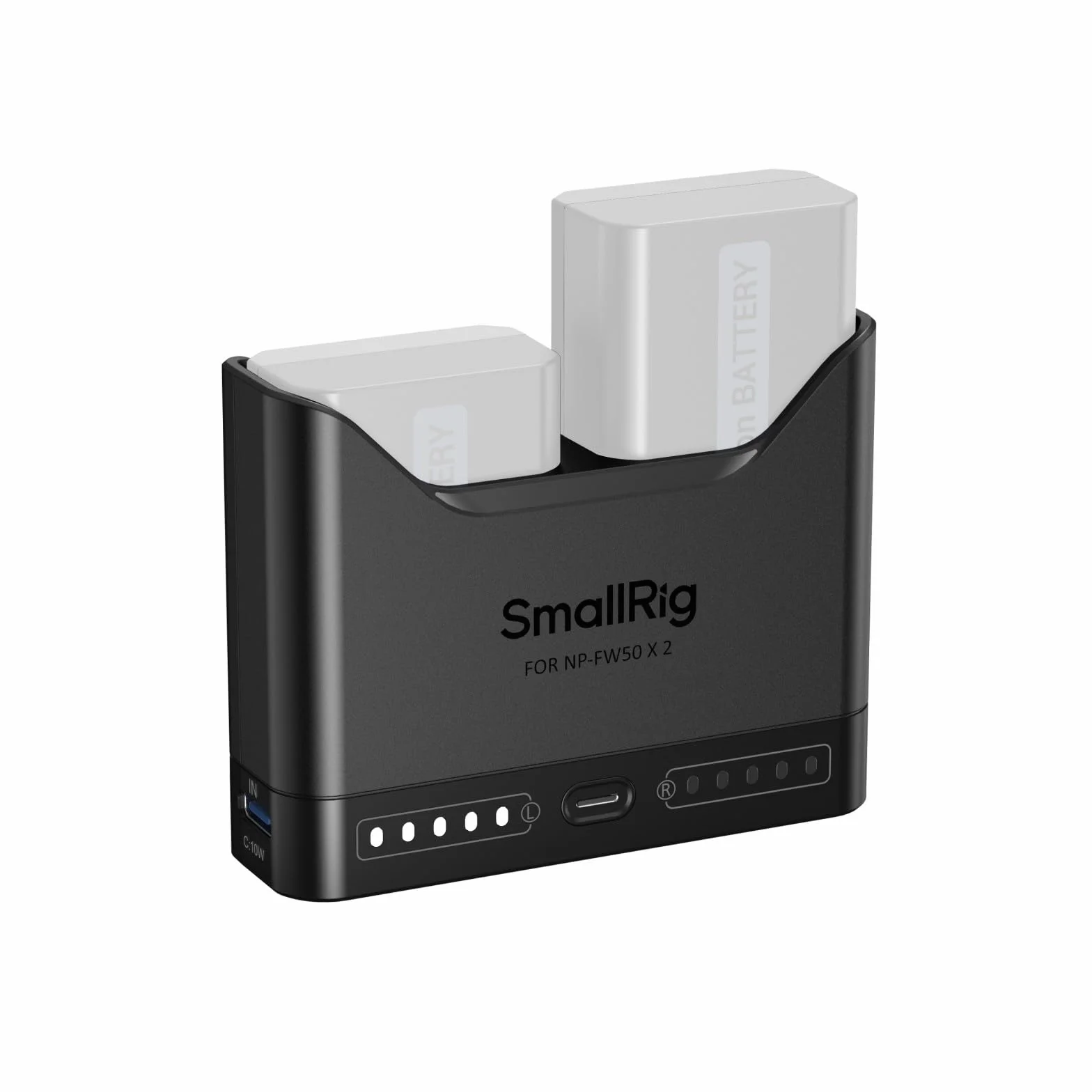 SMALLRIG Ładowarka akumulatorów NP-FW50 do Sony, 2-godzinna ładowarka z dwoma gniazdami i portem USB-C 11 W, w pełni kompatybilna z modelami A6000 A6100 A6300 A6400 ZV-E10 A7 A7S A7R A7SII A7RII -5493