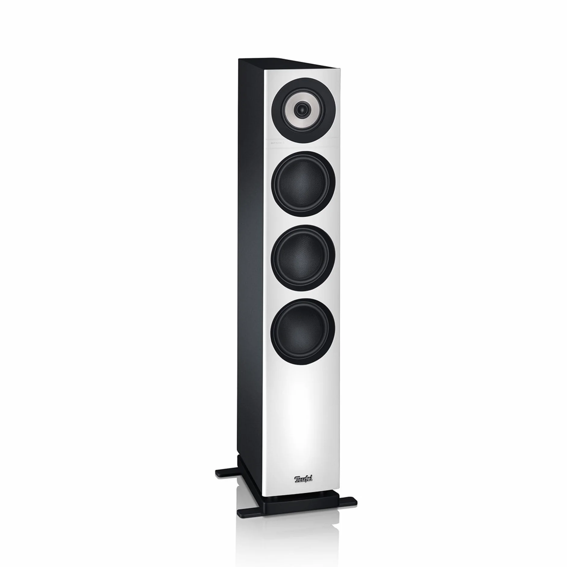 Para głośników podłogowych Teufel DEFINION 3 HiFi - wysokiej klasy głośniki stereo w technologii 3-drożnej z precyzyjną reprodukcją i czystym basem, dynamiką i zdefiniowanym niskim basem