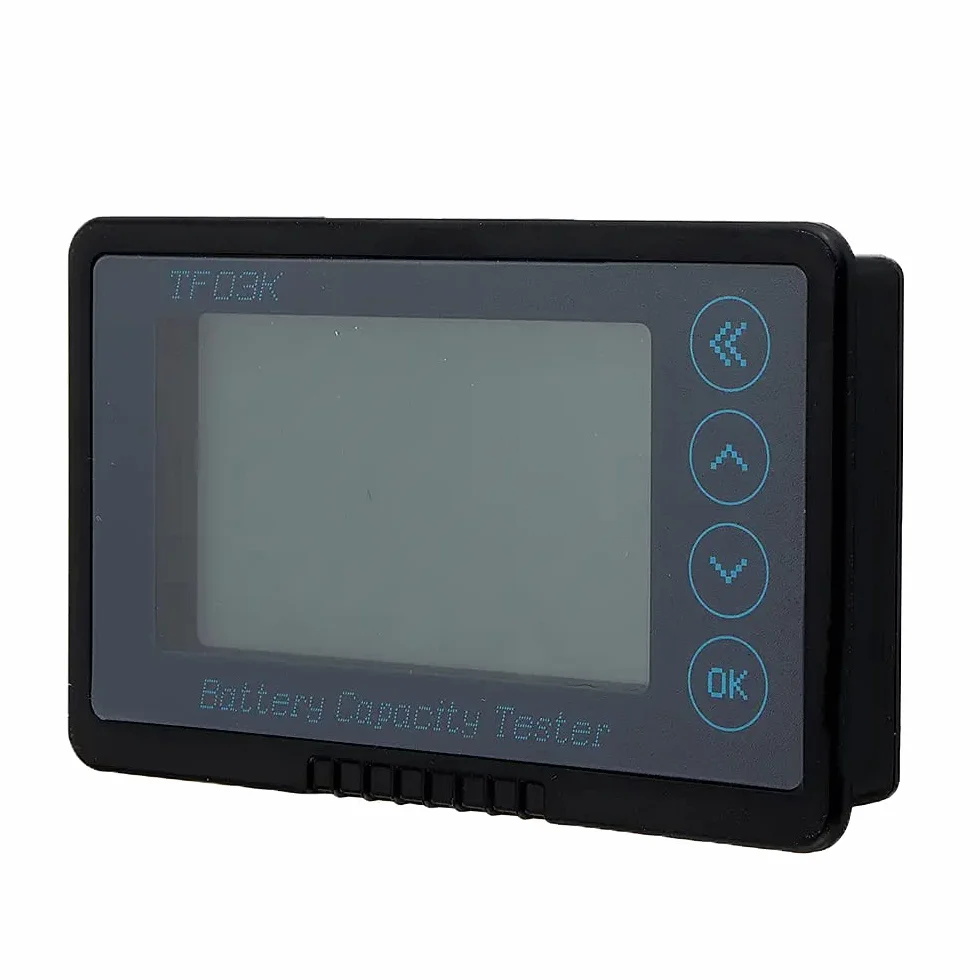 DollaTek TF03K 500 A monitor akumulatora, programowalny alarm wysokiego i niskiego napi?cia, zakres napi?cia 10 V-120 V z kablem przy??czeniowym i 5 m ekranowanym kablem