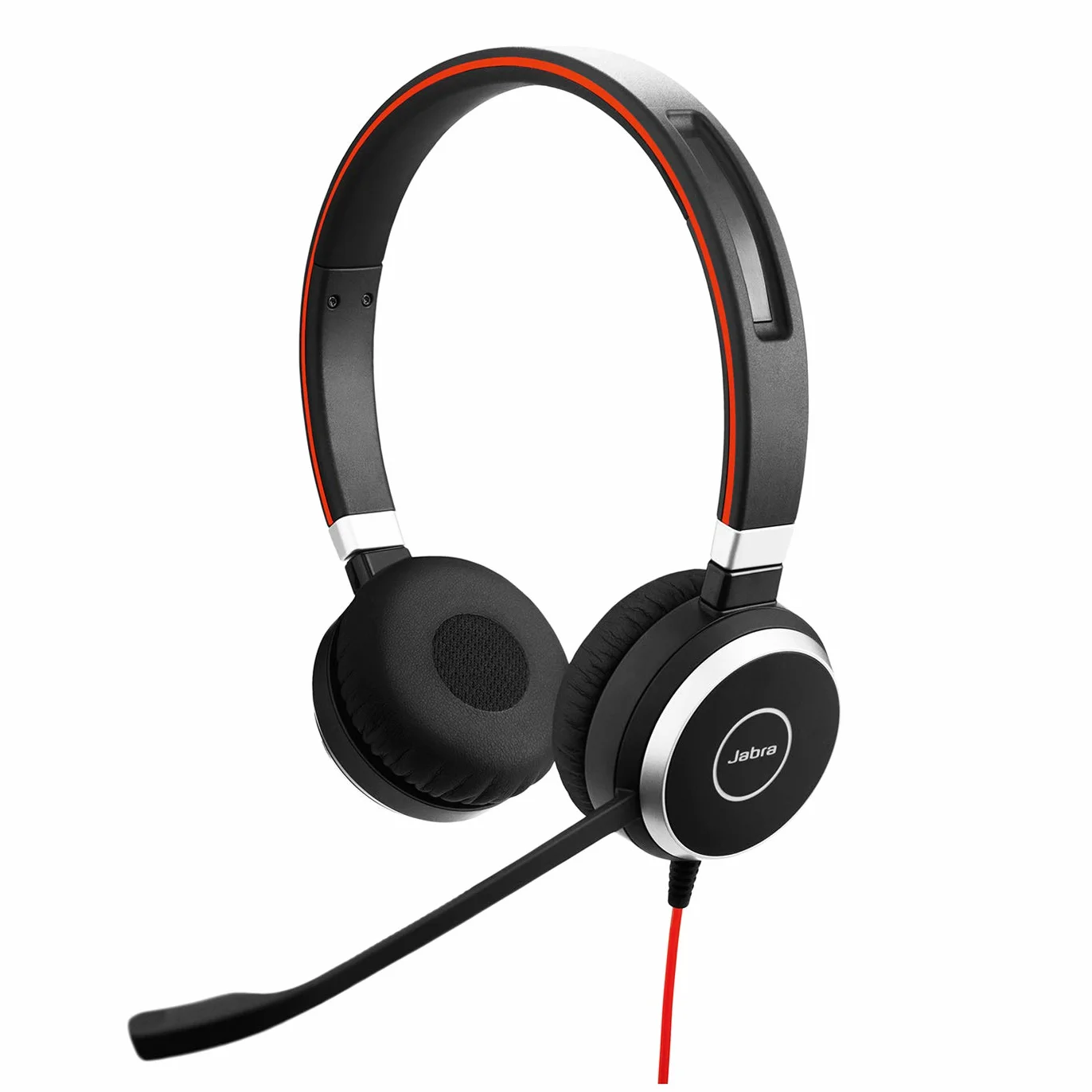 Jabra Evolve 40 MS Stereo Headset – Microsoft Certified Headphones for VoIP Softphone with Passive Noise Cancellation – USB-Cable with Controller – Black