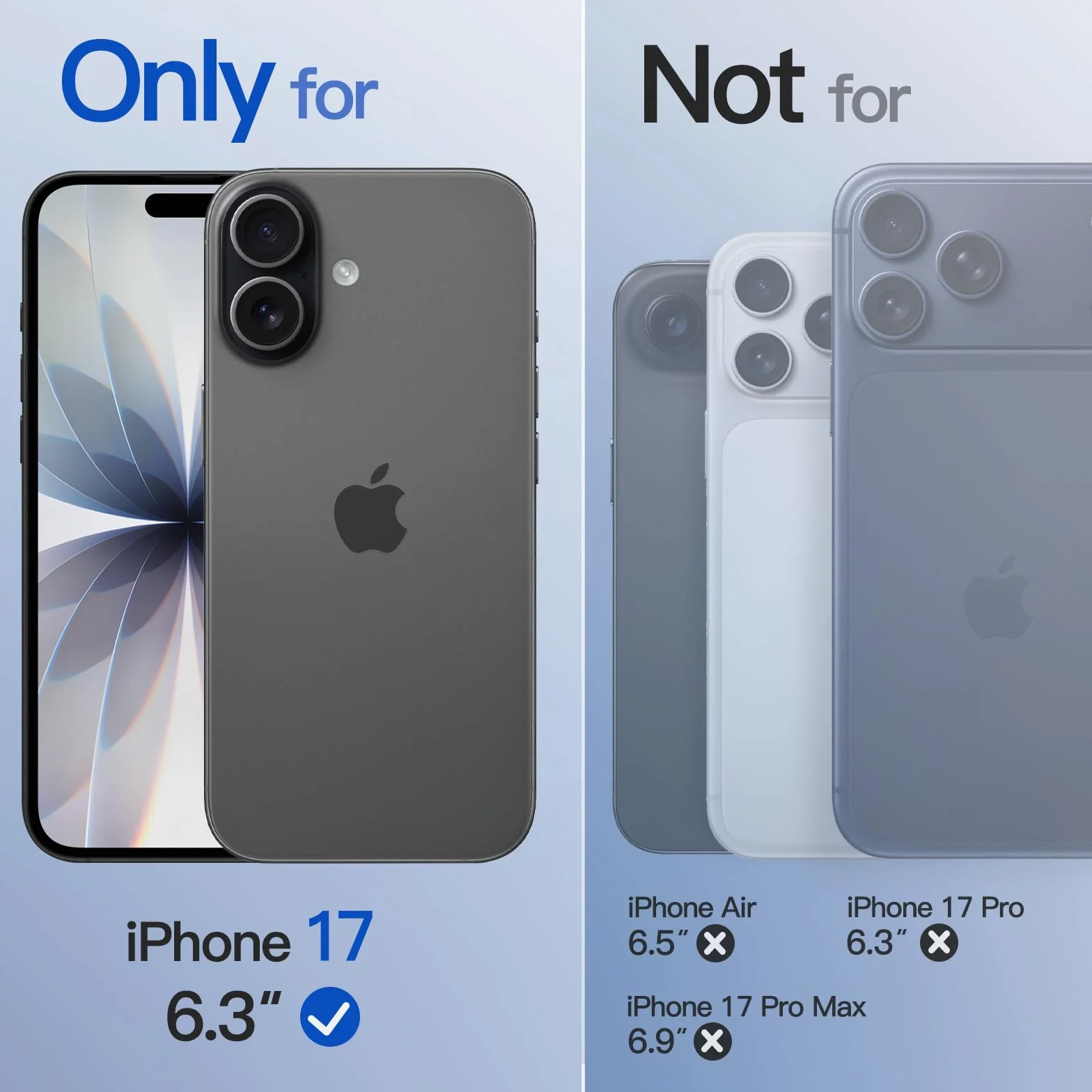 JETech Matowe Etui dla iPhone 17 6,3 Cala Kompatybilne z MagSafe, Obiektywem Aparatu Pełna Ochrona, Półprzezroczysty Matowy TPU Miękka Osłona, Anty Odcisk Palca (Czarny)