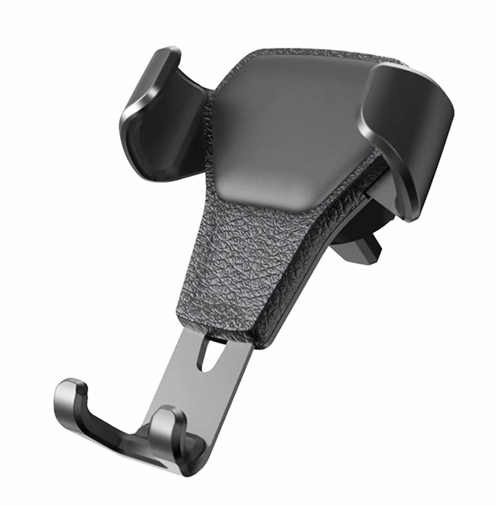 Uchwyt na Telefon Komórkowy Stojak na telefon Gravity Uchwyt na telefon Auto Lock Car Metal Gravity Stojak na telefon komórkowy Uchwyt Samochodowy(Black)