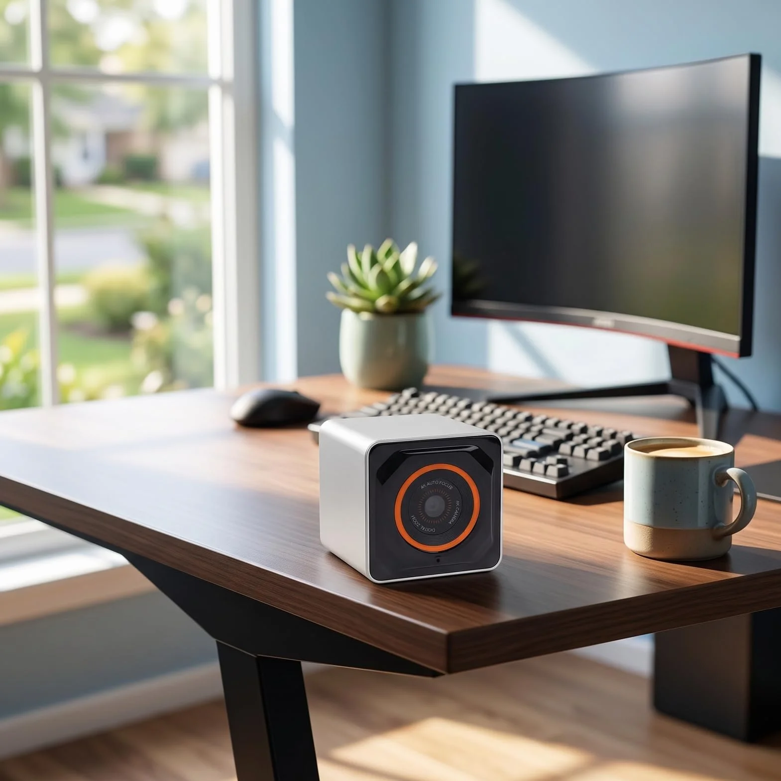 Luocute Kamera Internetowa 4K, 30fps, 75° FOV, PDAF Autofocus | Kamera PC z pilotem, podwójne mikrofony z redukcją hałasu, Plug and Play USB do transmisji na żywo, spotkań, rozmów wideo