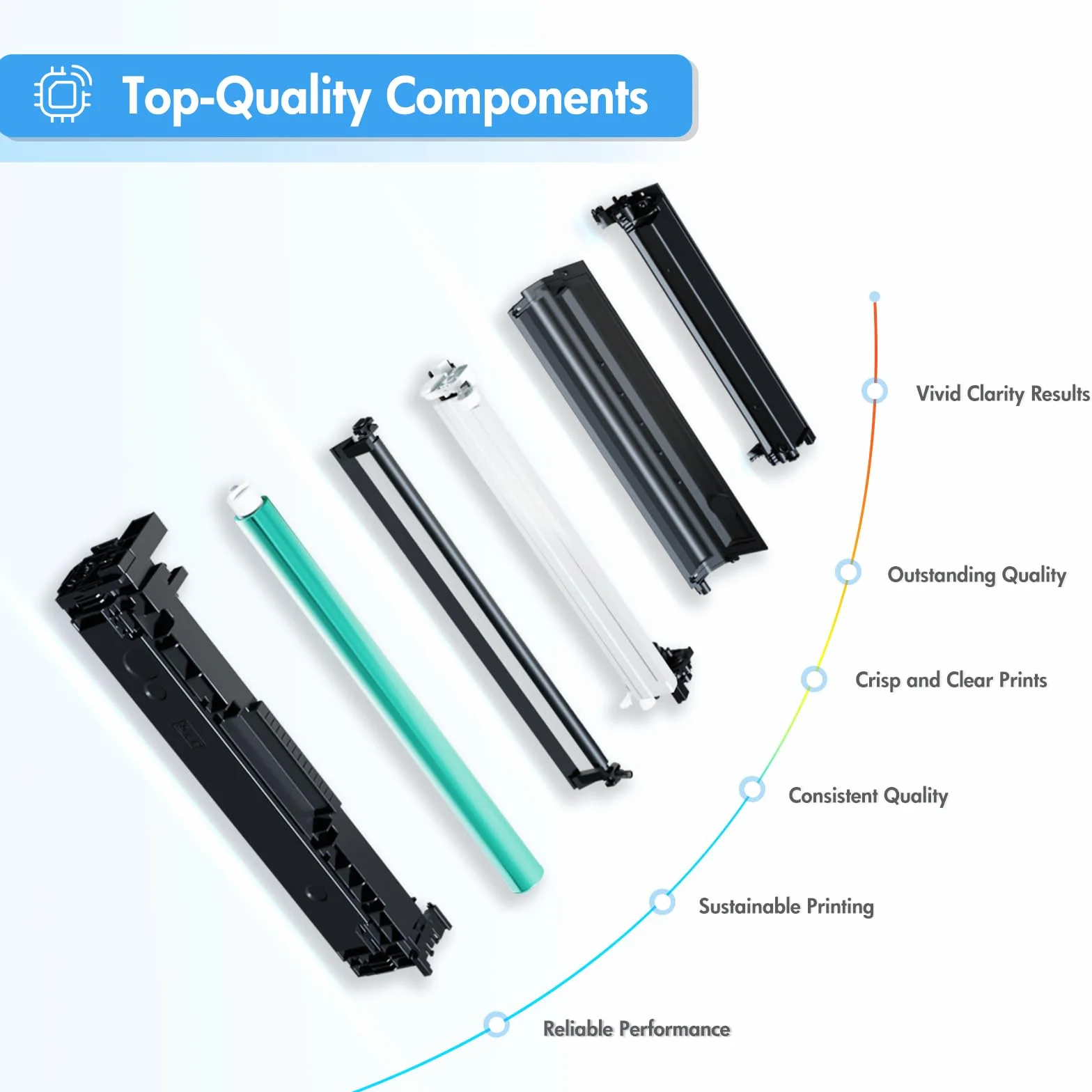TRUE IMAGE Kompatybilny zamiennik kasety z tonerem do 410X CF410X CF411X CF412X CF413X Laserjet Pro MFP M477fdw M477fdn M377dw M452nw M452dn M477fnw M452dw (czarny, cyjan, żółty, magenta, 4-pak)
